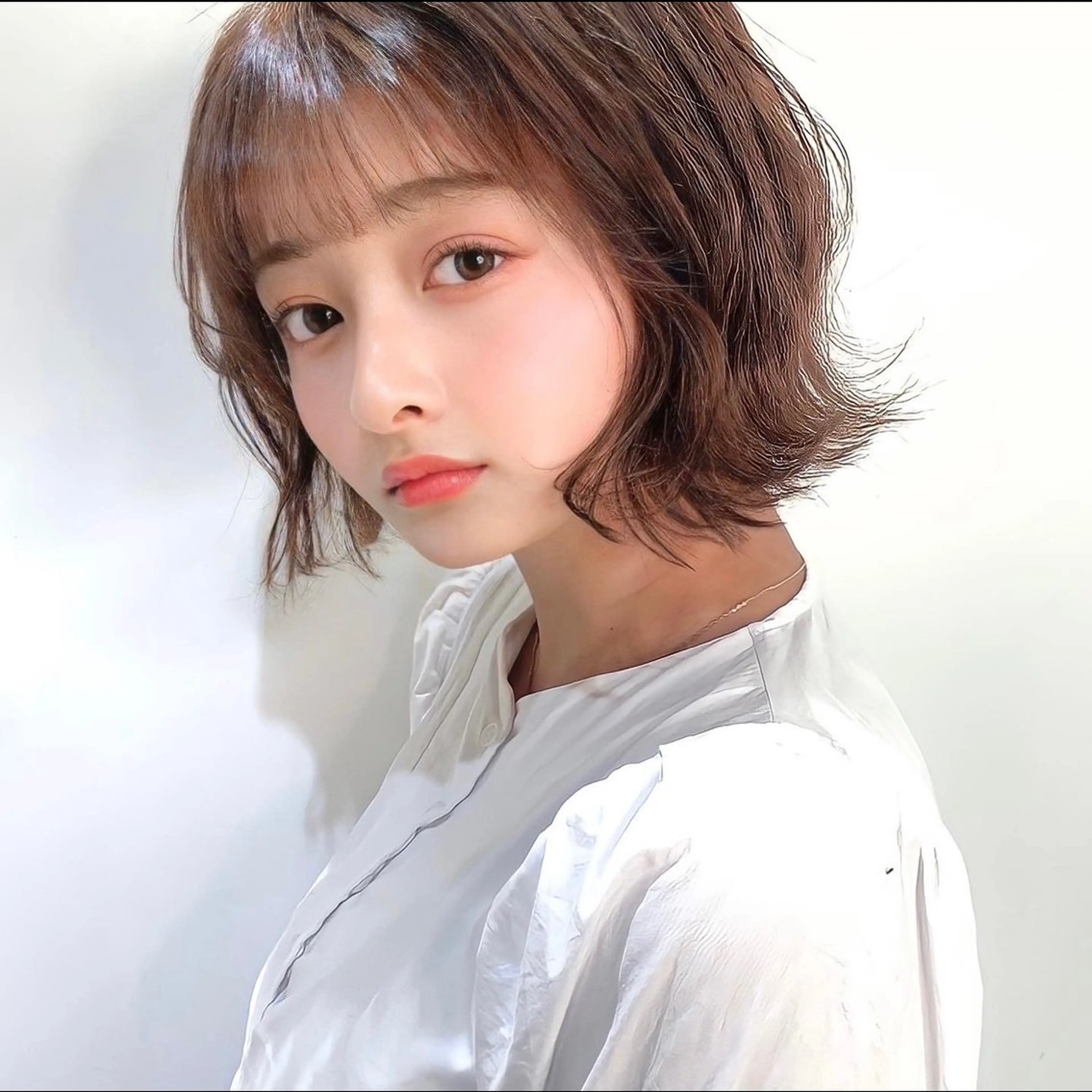 ショート カラー カット ヘアカラー トリートメント JYUNESU表参道所属・韓国ヘア🇰🇷🎀 透明感カラーのヘアスタイル