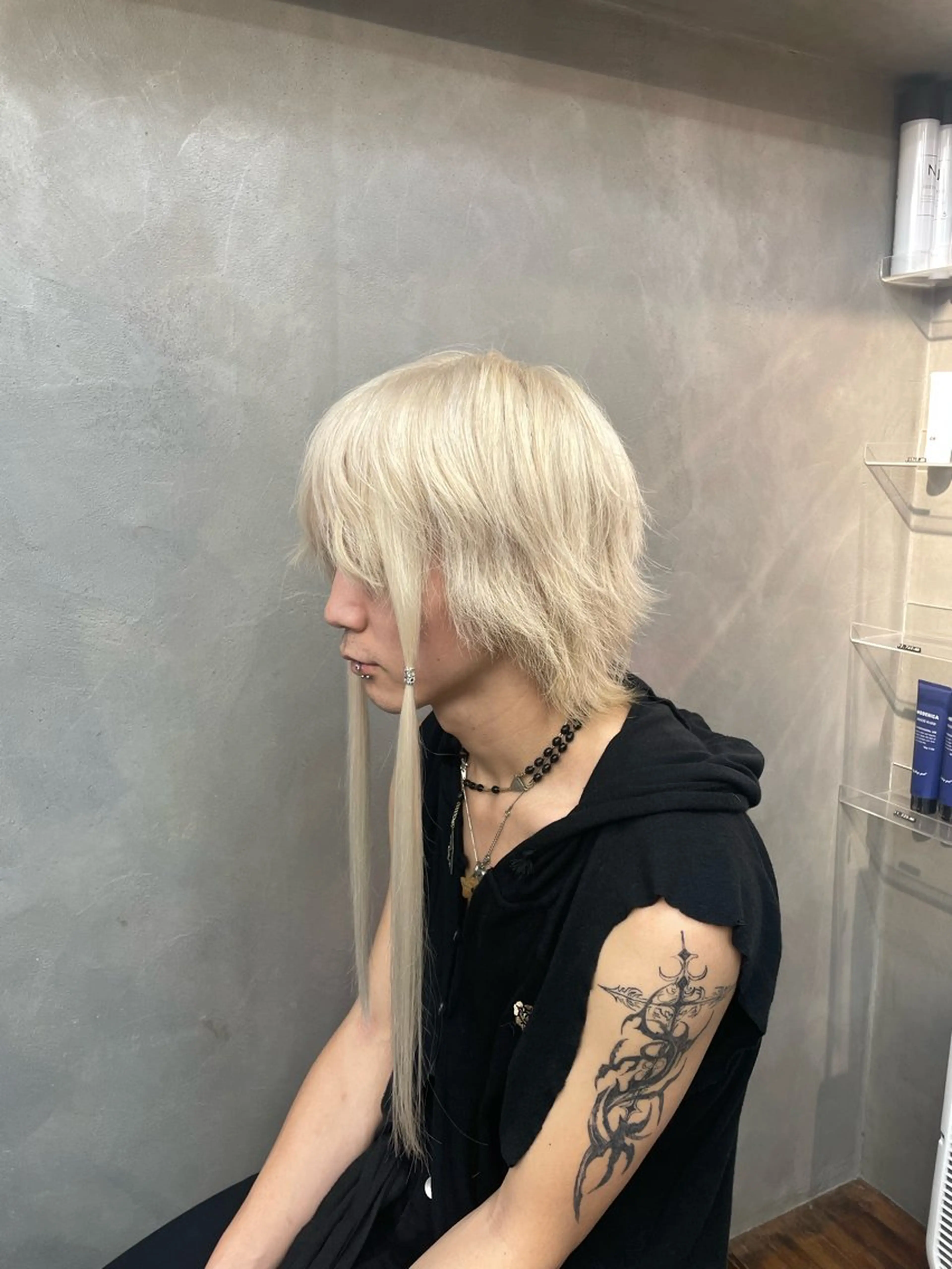 ヘアアレンジ メンズ シールエクステ エクステ TNB TOKYO所属・Insta 指名 No.1KURUMIのヘアスタイル