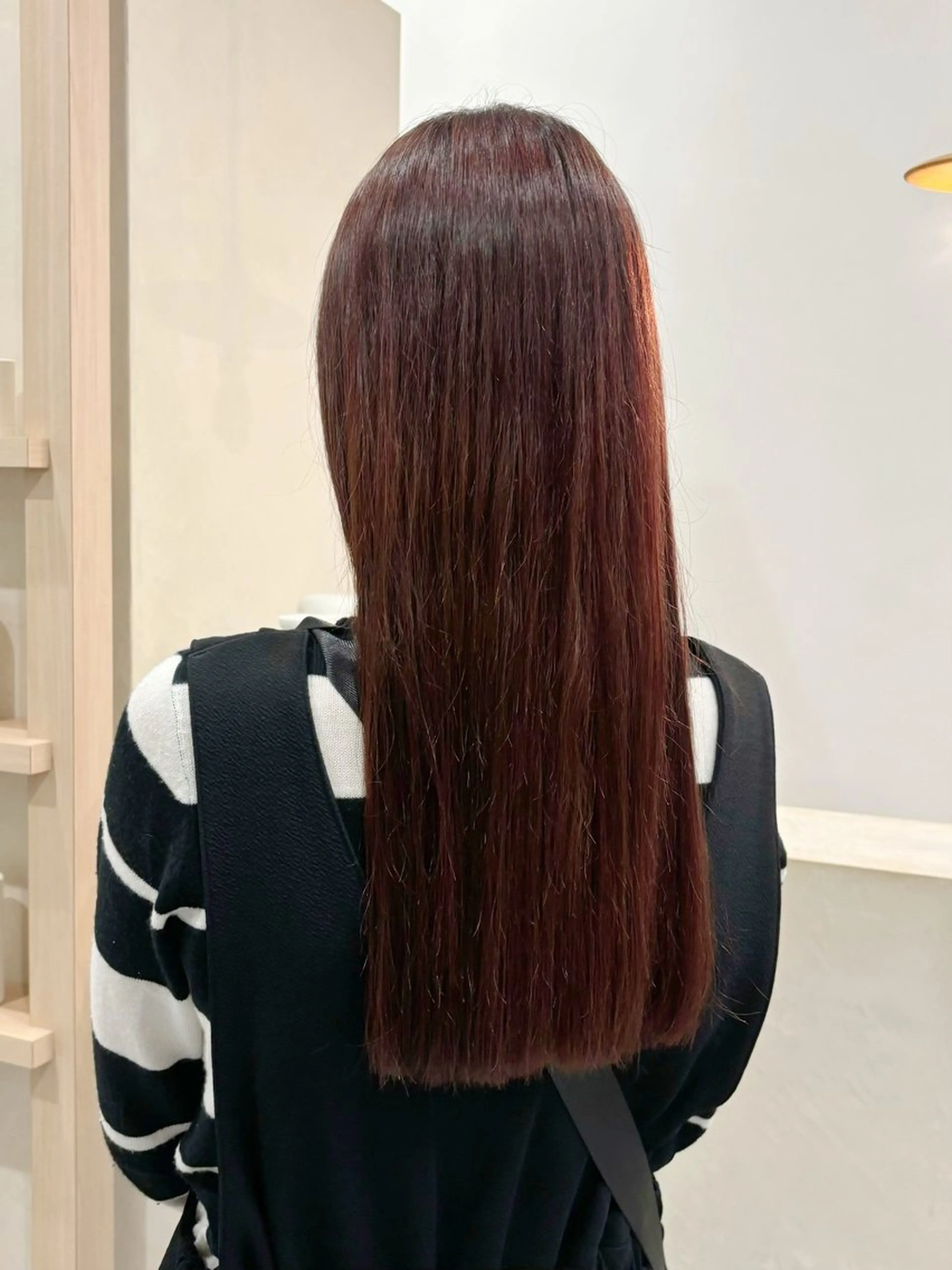 ロング カラー カット 縮毛矯正 真弓 理沙のヘアスタイル