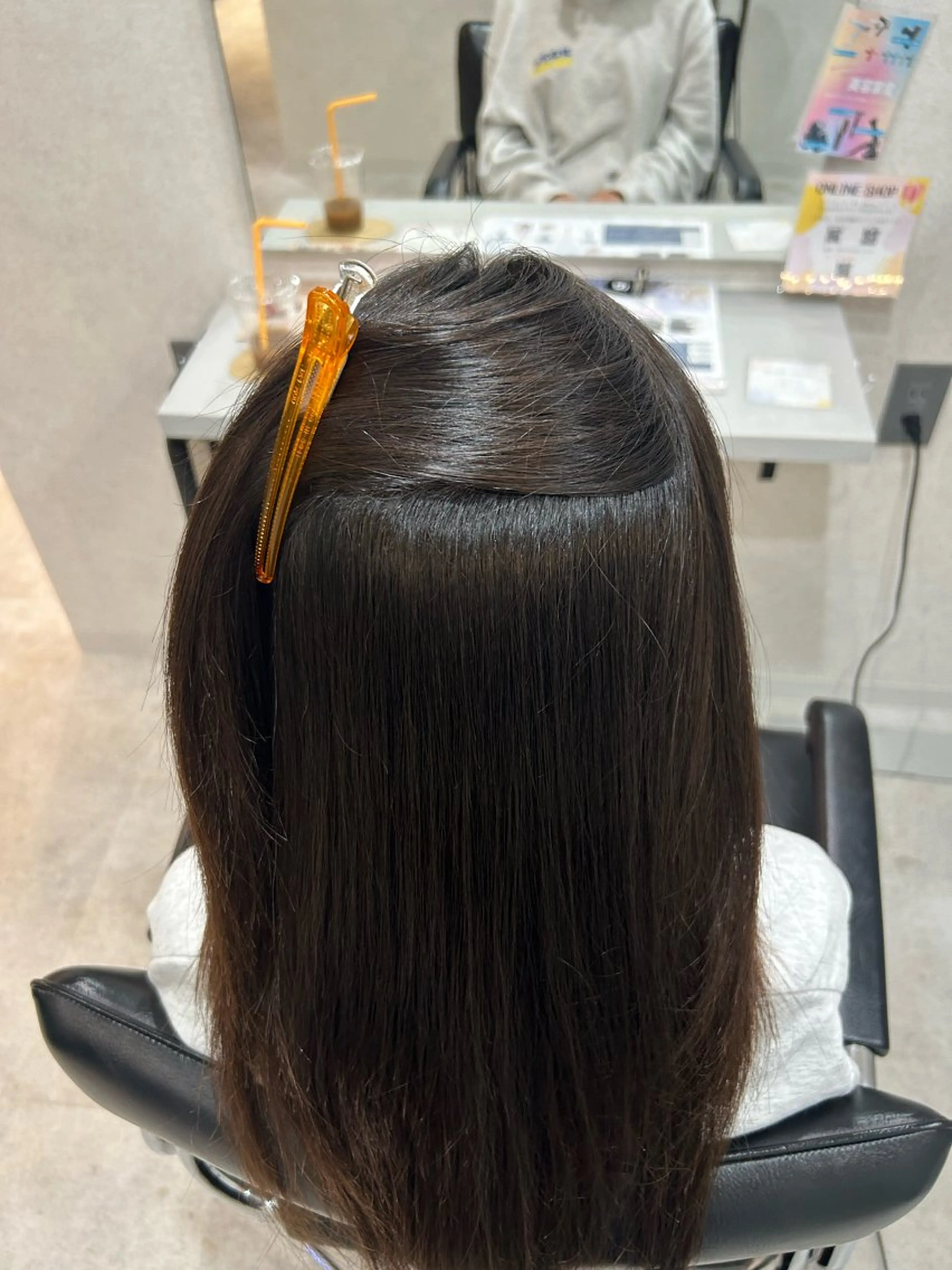 ミディアム パーマ カット 縮毛矯正 北林 佳乃のヘアスタイル