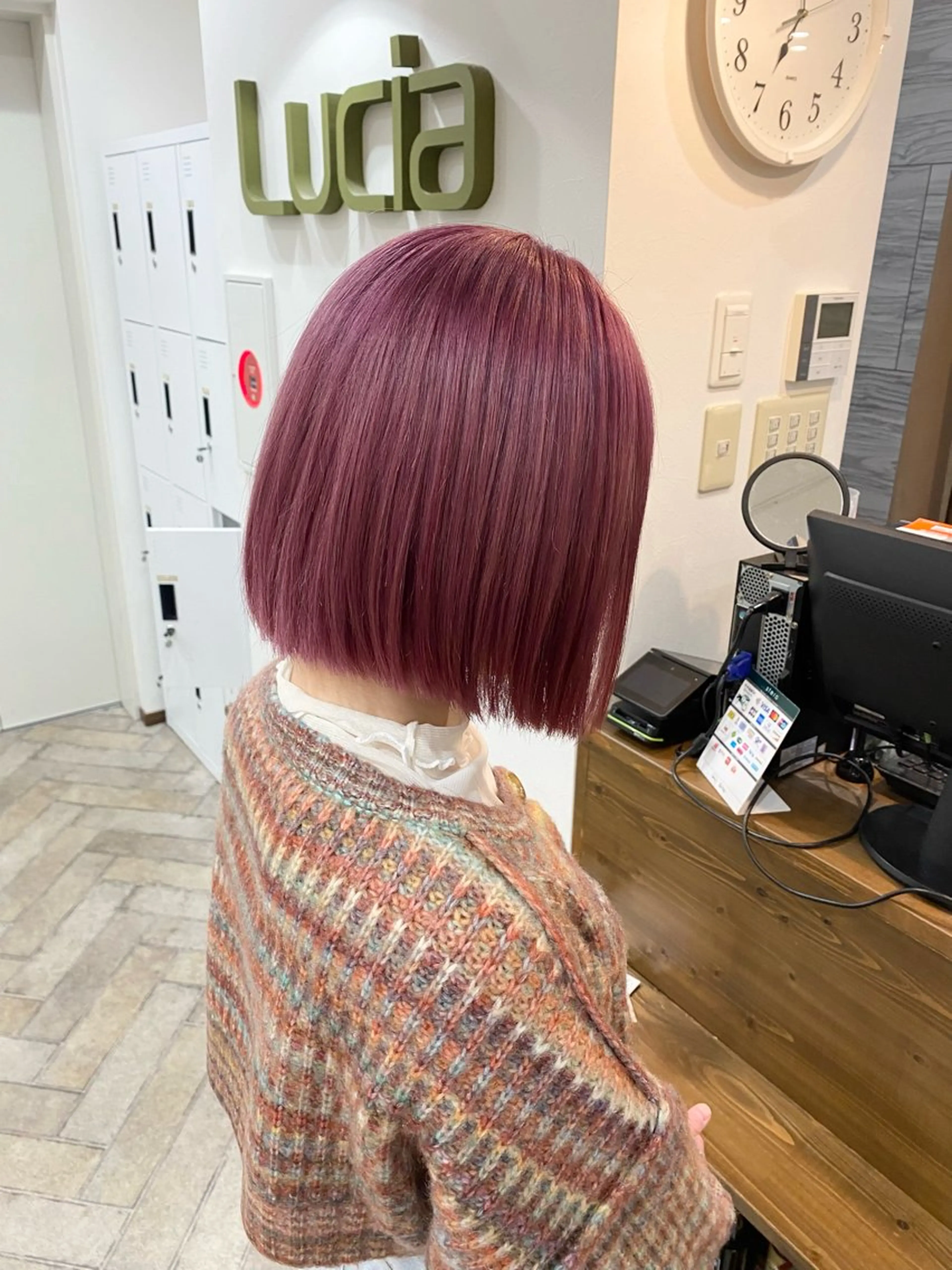 ミディアム カラー ミディアムパーマ バレイヤージュ ブリーチ ケアブリーチ ダブルカラー カット ヘアカラー GRAN Lucia 梅田茶屋町店所属・店長 奈須 雄紀のヘアスタイル