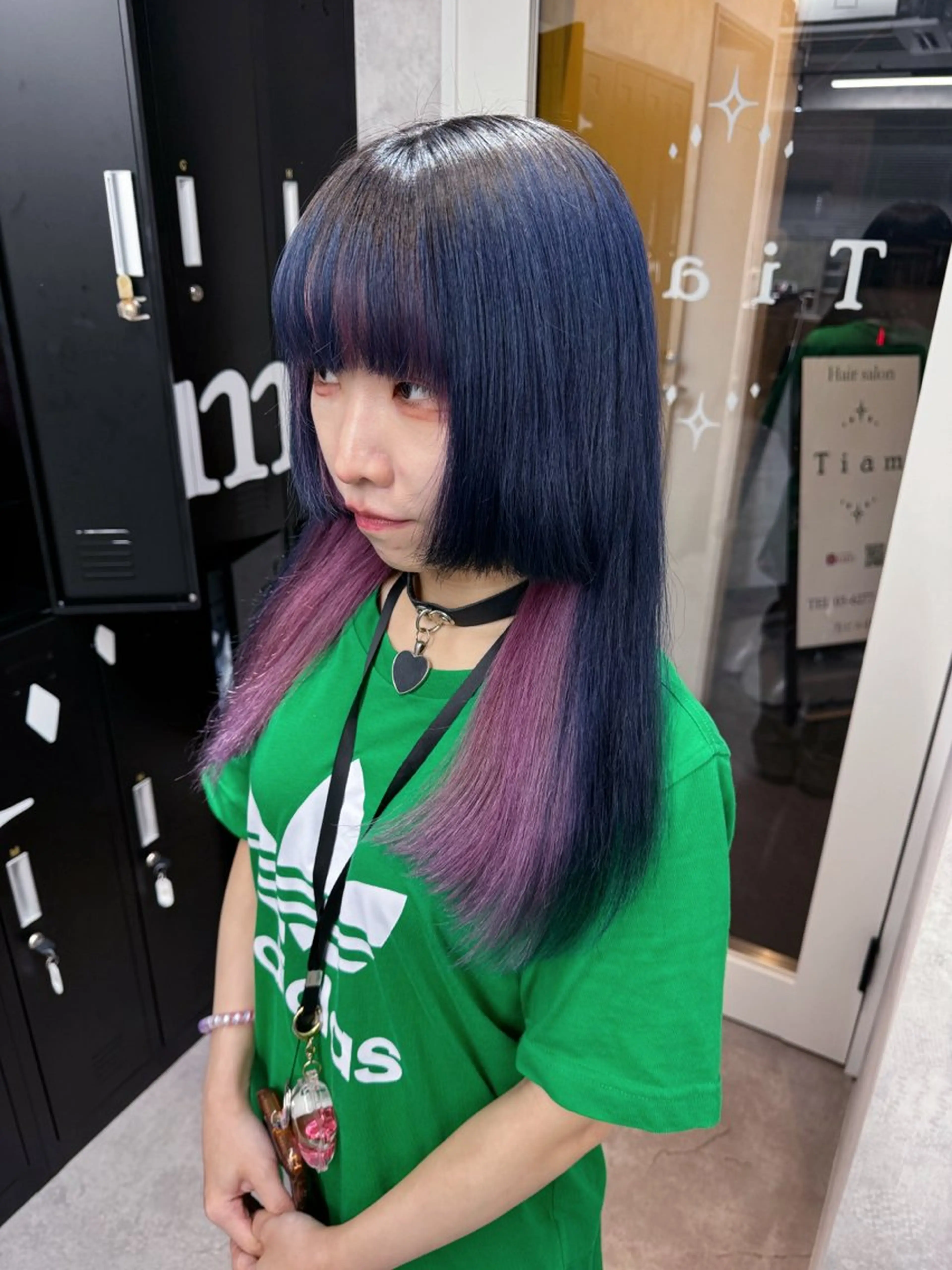 ロング カラー ヘアアレンジ ヘアカラー トリートメント 💎推しカラー再現 chinatsu💎のヘアスタイル