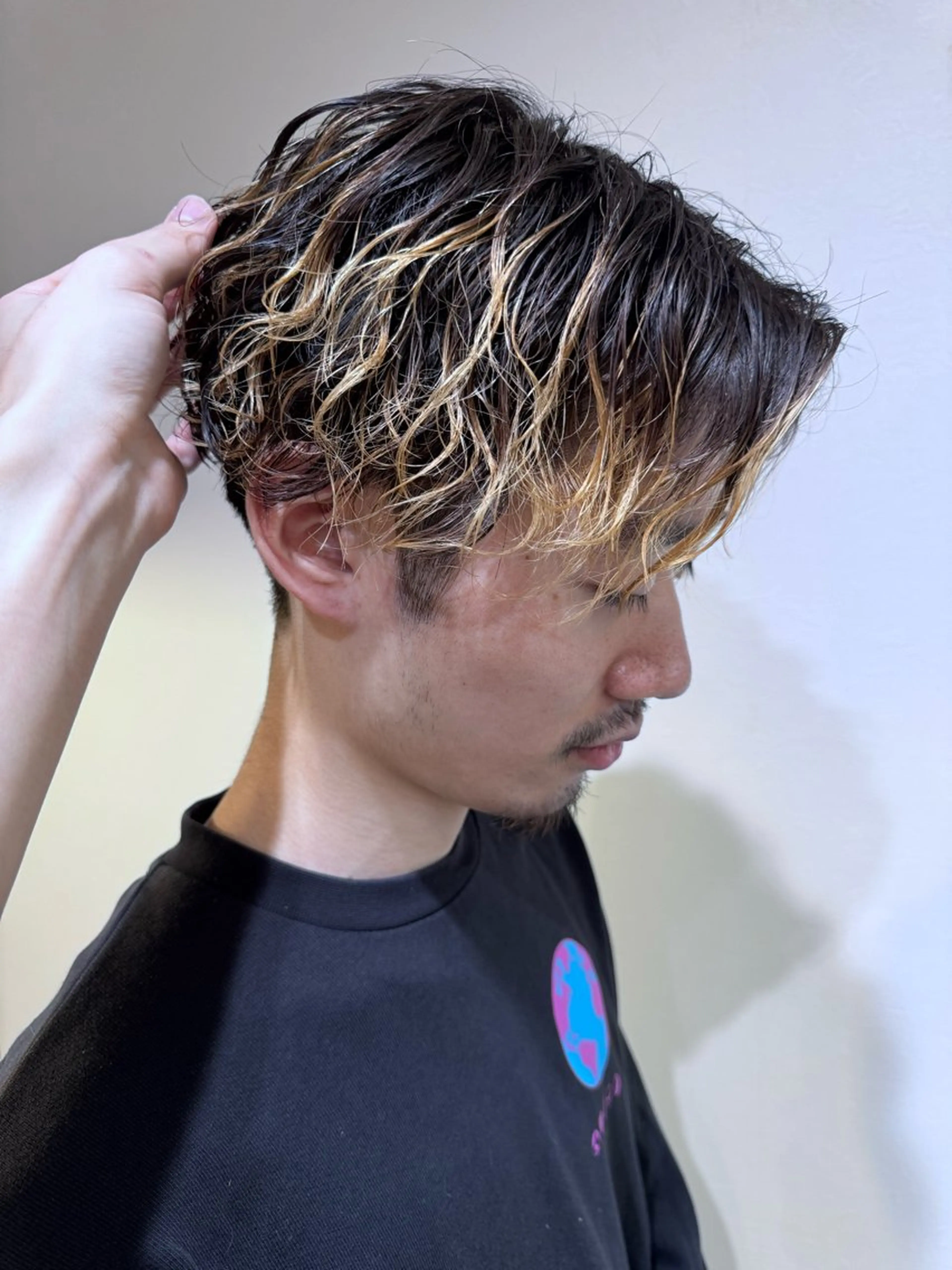 パーマ メンズ メンズパーマ ツイストスパイラルパーマ スパイラルパーマ ダスティ安曇野所属・千野 宏太のヘアスタイル
