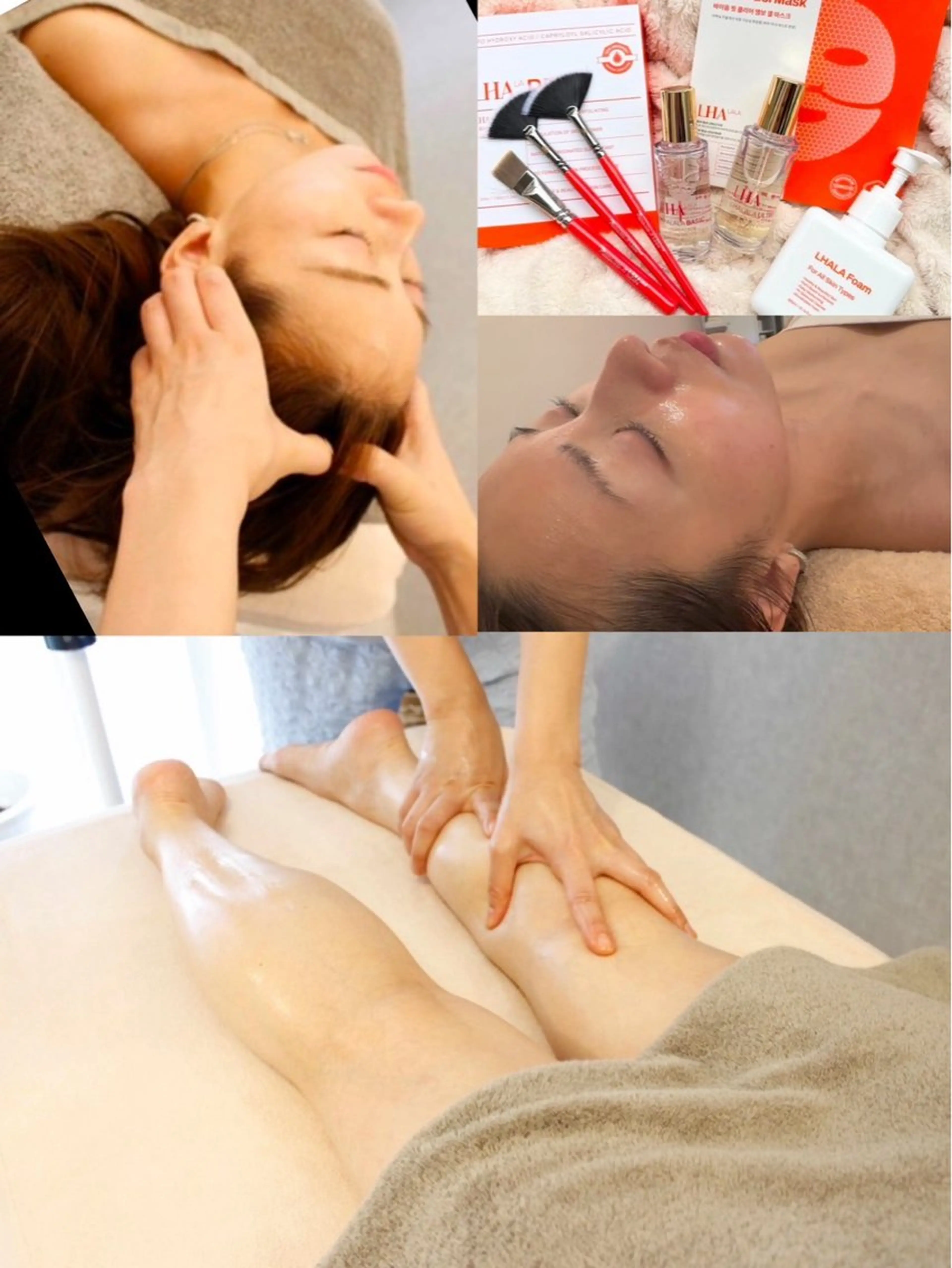 【（艶肌&スッキリ）✨🇰🇷大人気ララピール＋ヘッドマッサージ💆‍♀️or足🦶オイルマッサージ】60分/7900円の写真