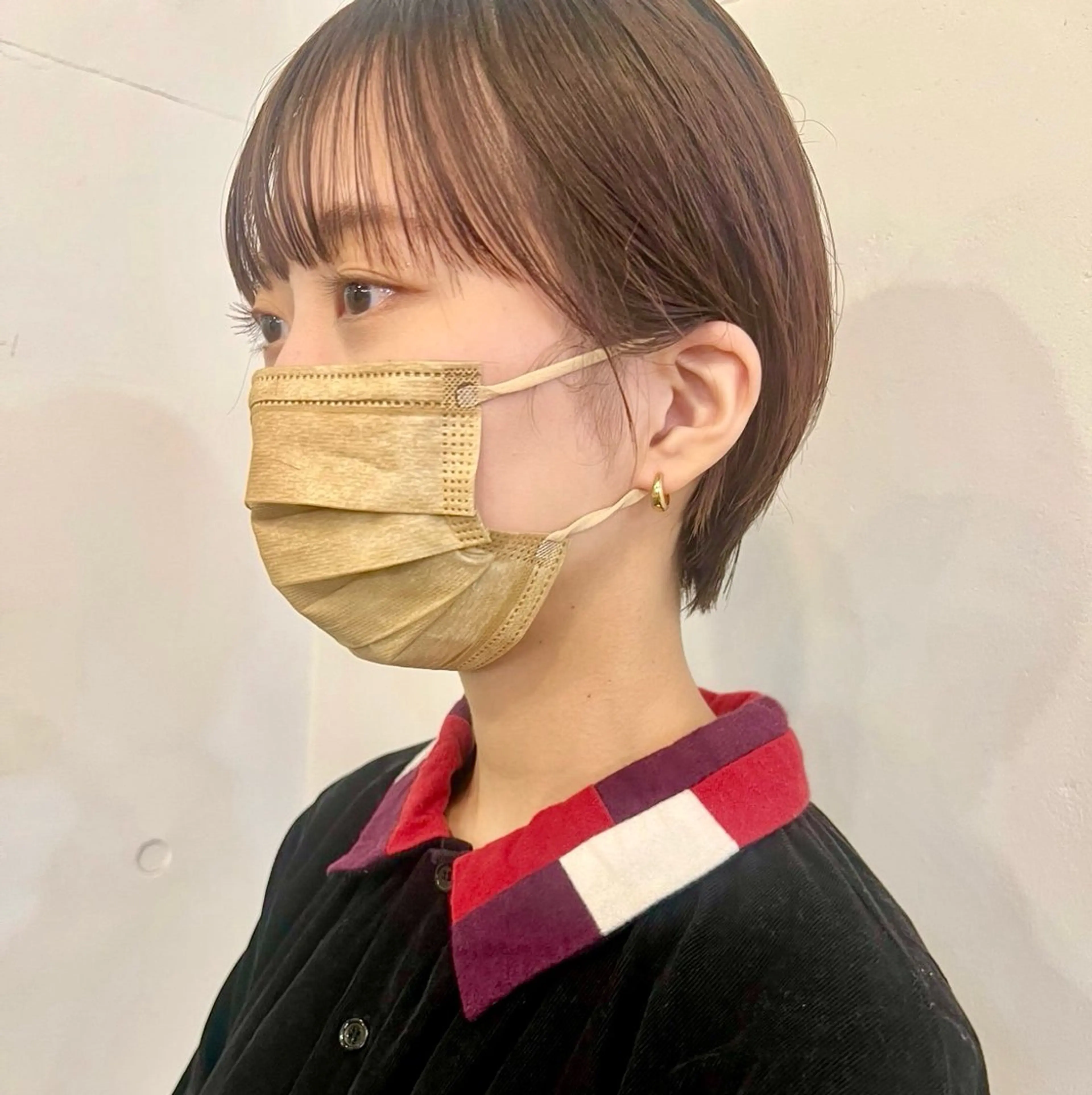 ショート 丸みショート ショートヘア hana✂︎メンズ ニュアンスパーマのヘアスタイル