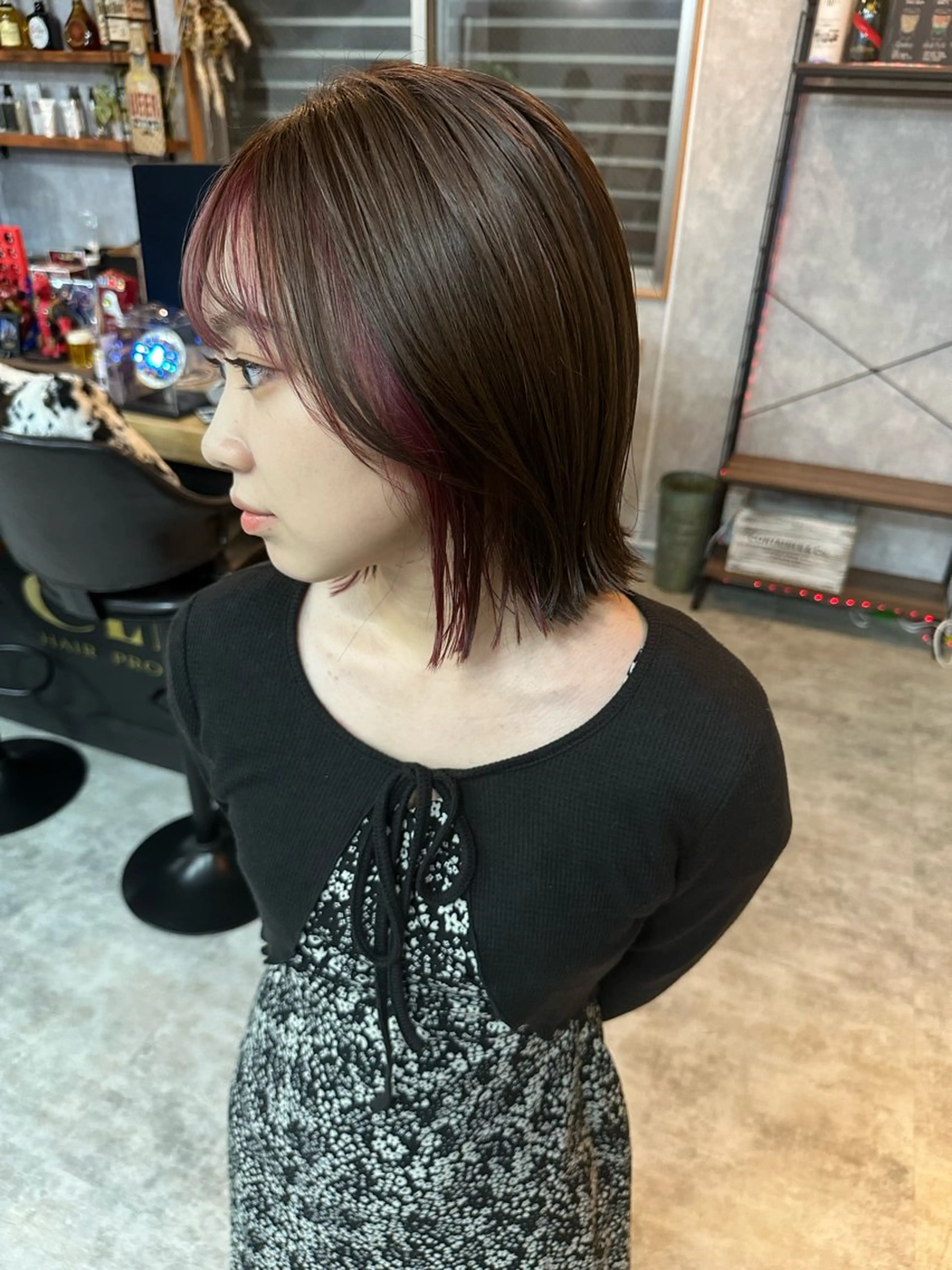 ショート 切りっぱなしボブ ショートボブ ハンサムショート 丸みショート ボブ ヘアカラー C’LD hair  produce /シールドヘア所属・モテ髪/ボブ/ショー ト/アダチフウトのヘアスタイル