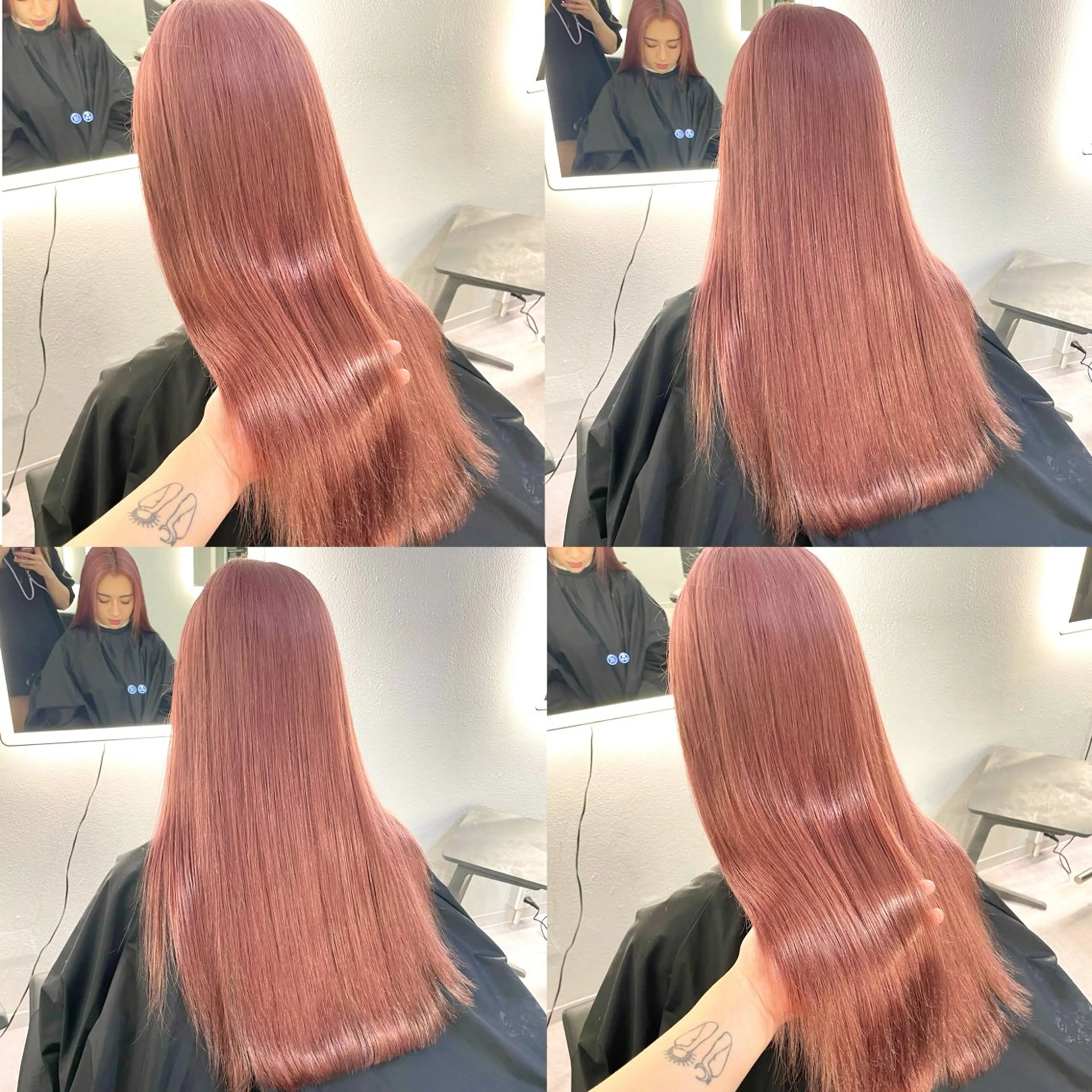 ロング カラー ピンクカラー Cielro【 シェイロ 】所属・Cielro/ダブル カラー/西田咲希のヘアスタイル