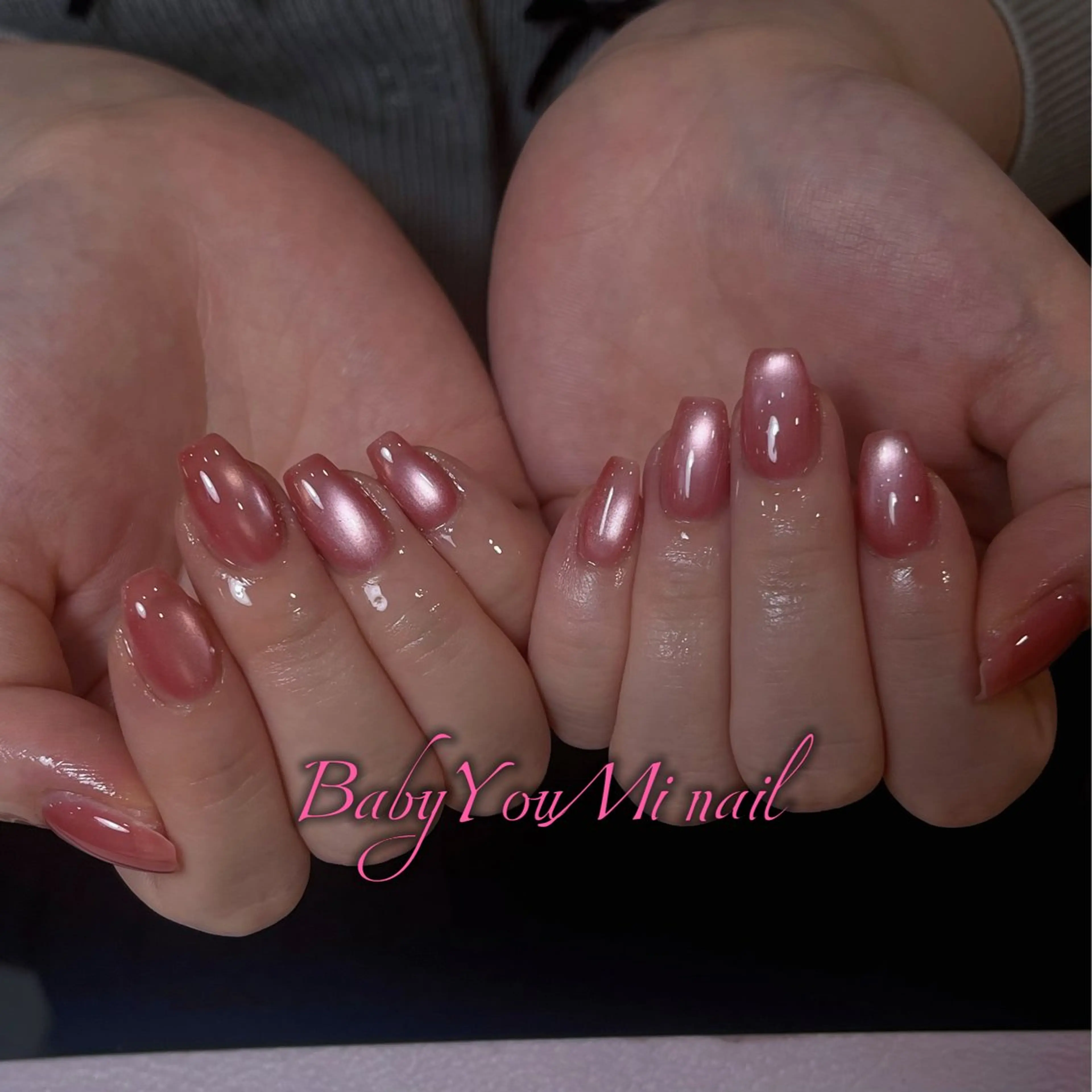 ネイル オーロラネイル フラワーネイル フットネイル フレンチネイル ジェルネイル ハンドネイル BabyYouMi ねねのネイルデザイン