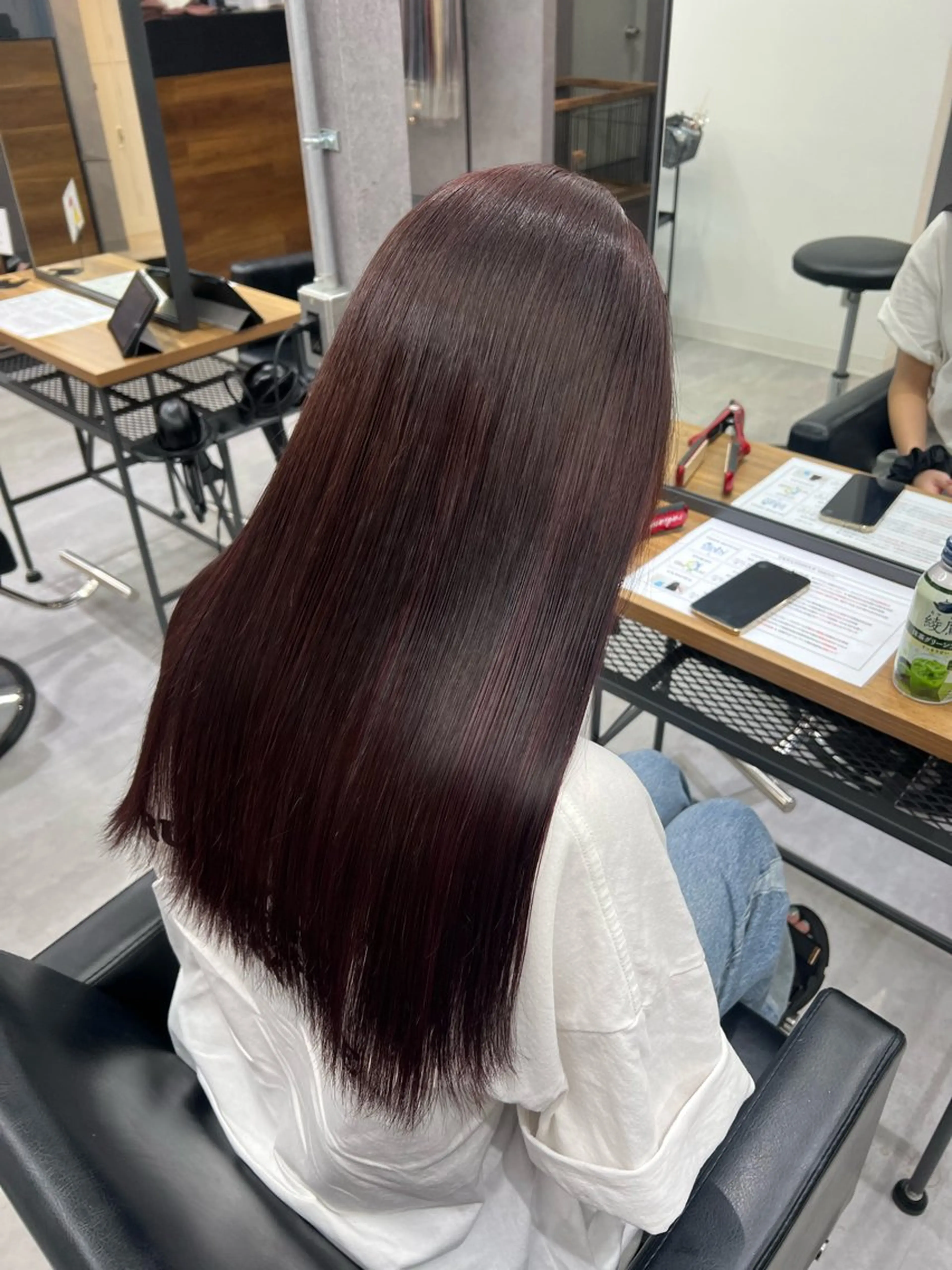ロング カラー 黒髪 ブルーカラー ブルーブラック ブラウンカラー 透明感カラー カットモデル募集 八王子/kyocoのヘアスタイル