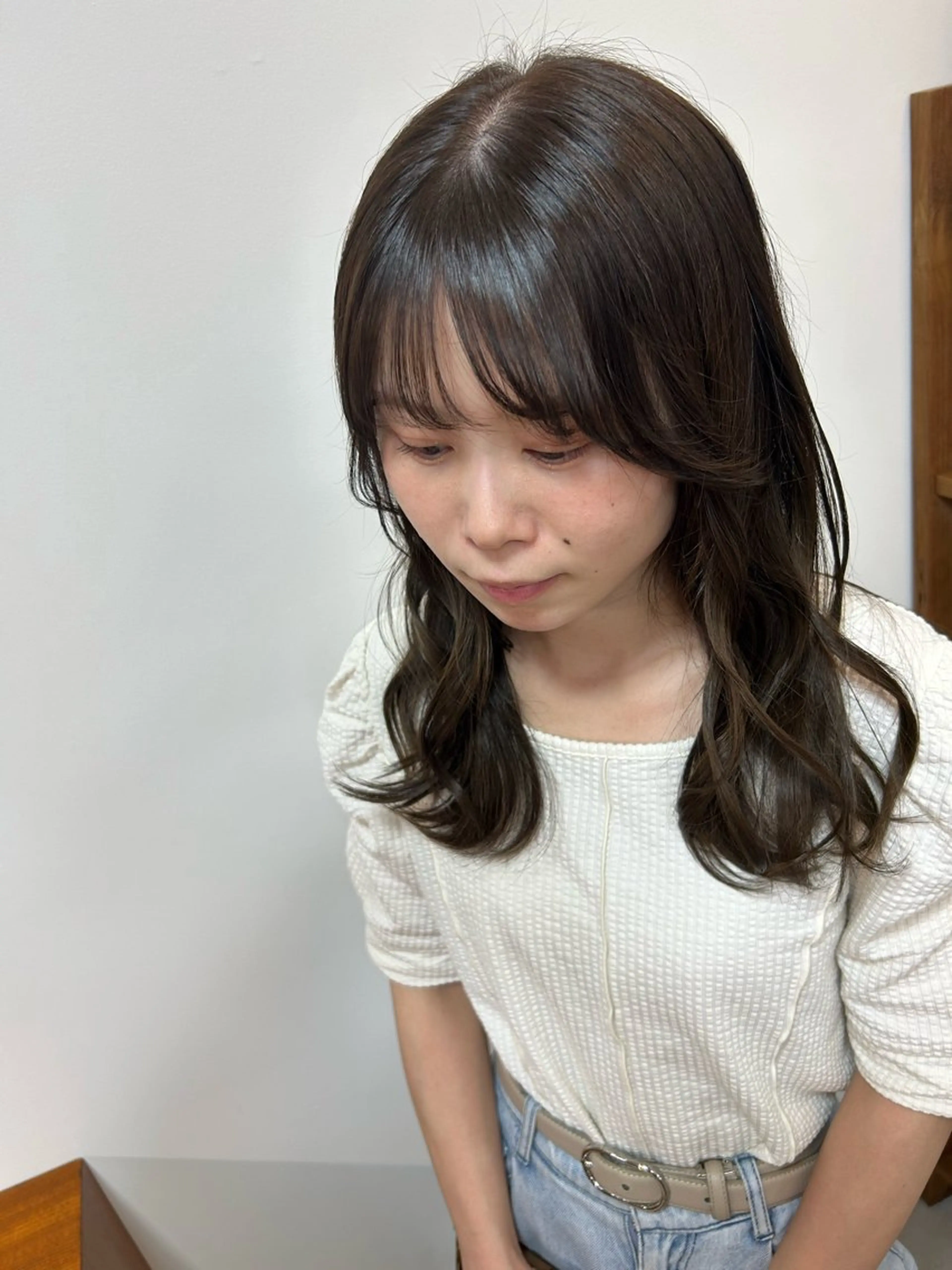 ミディアム ヘアカラー Qwali所属・にしむら かなたのヘアスタイル