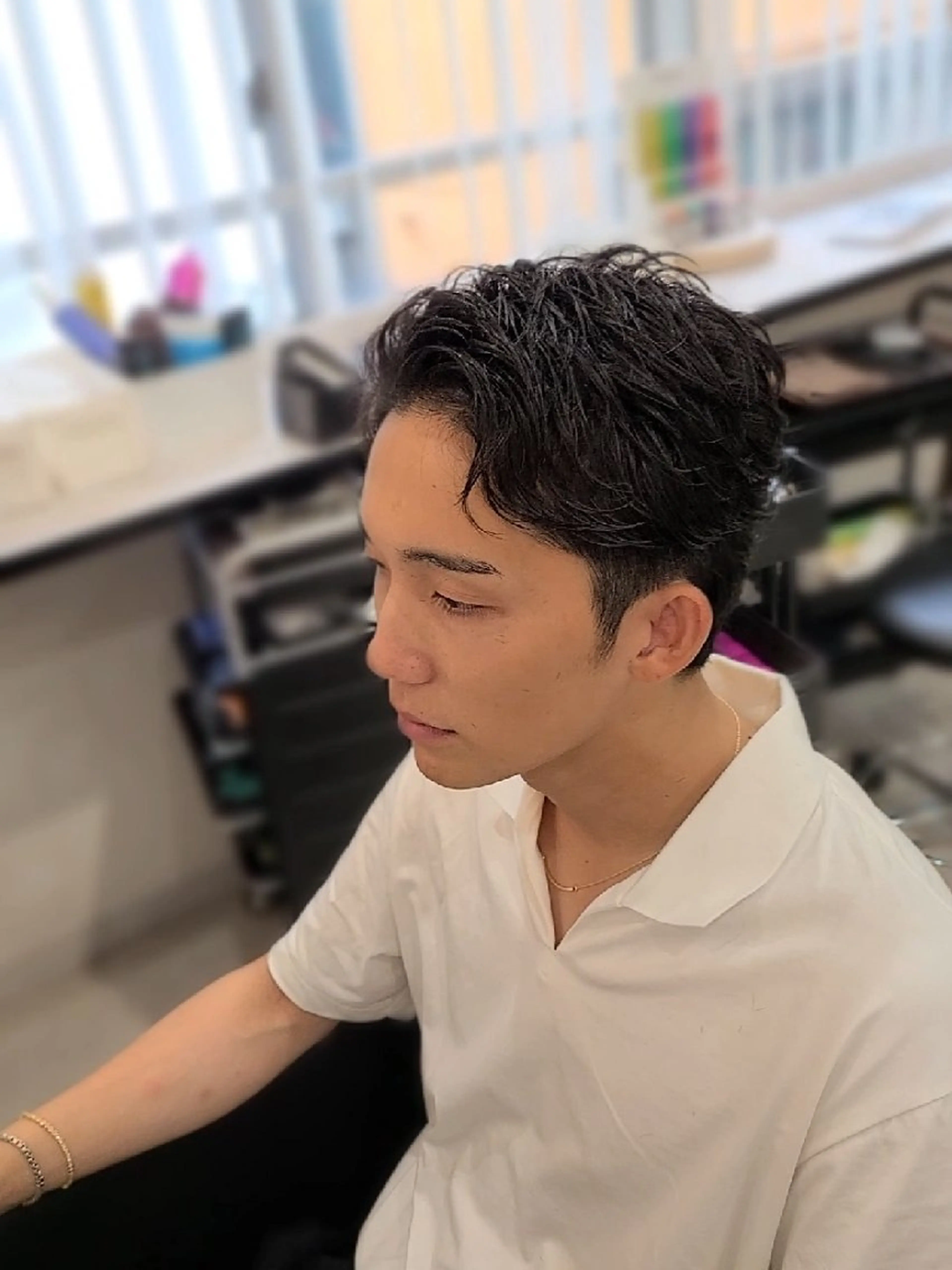 メンズ スパイキーショート カット ヘアセット Lapis 名古屋駅前店所属・LEN名古屋/パーマ メンズ特化美容師のヘアスタイル