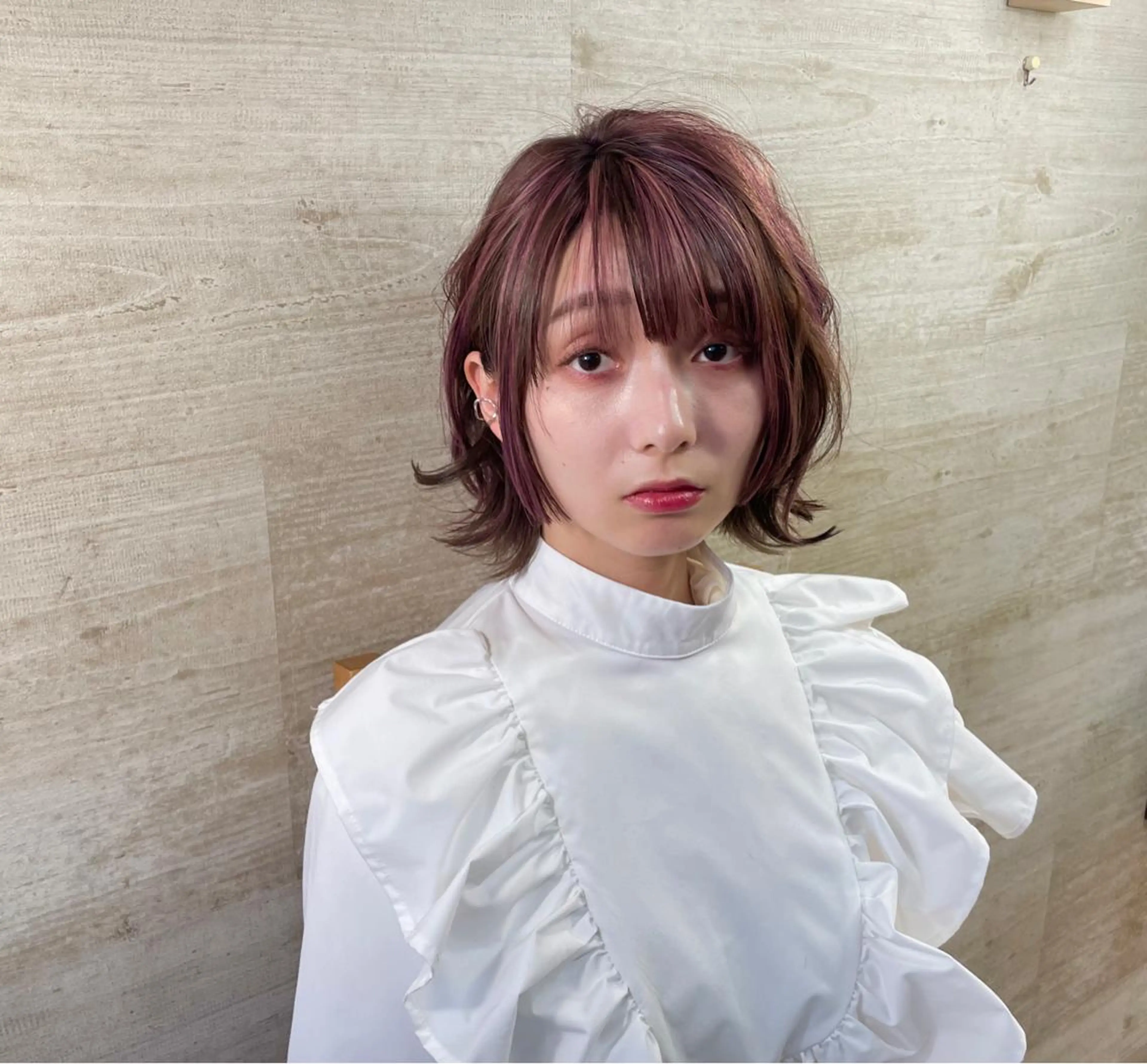 ミディアム カラー little×link 福岡所属・littlelink キタジマのヘアスタイル