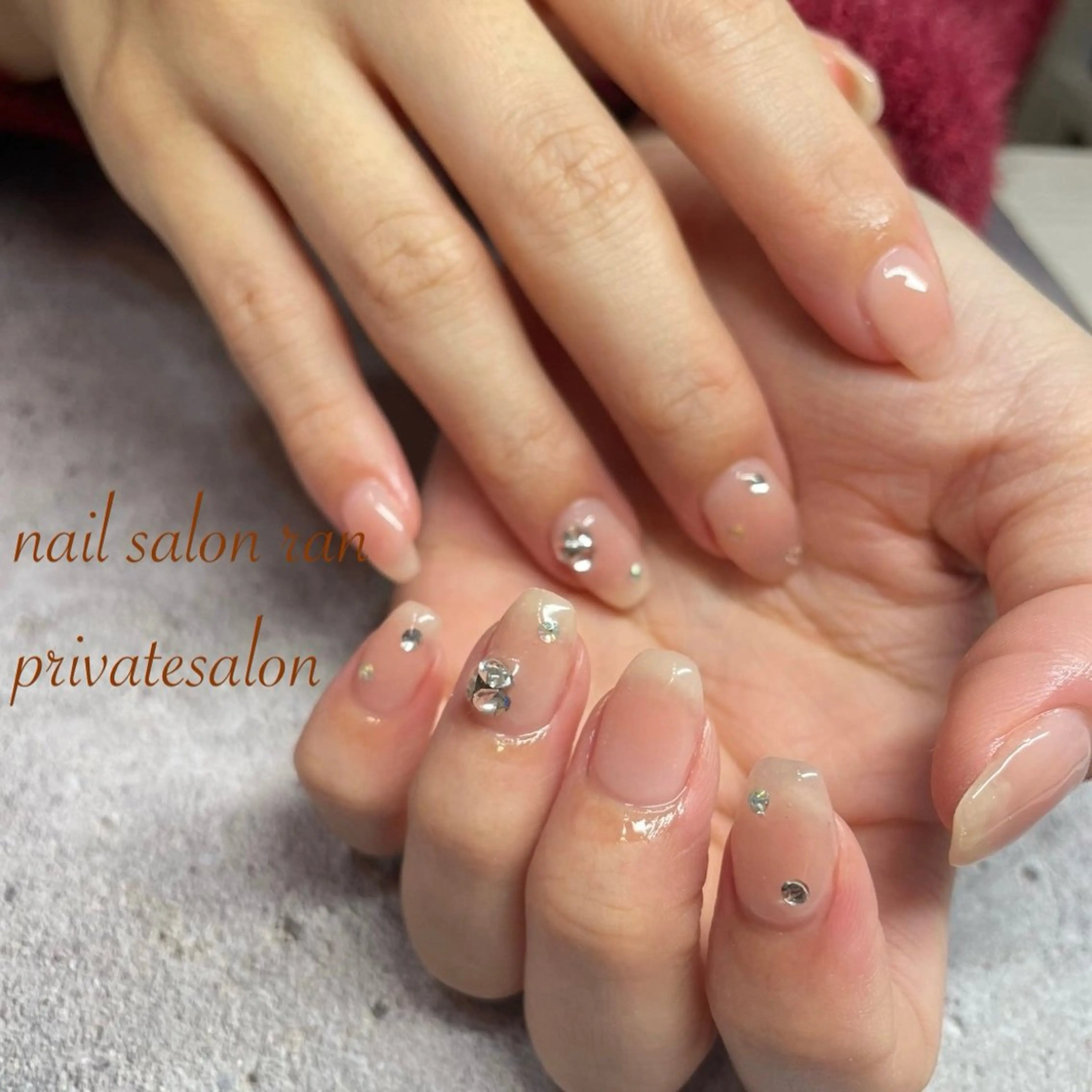 ネイル 韓国ネイル ワンホンネイル ハンドネイル ハンドケア nailsalon ranのネイルデザイン