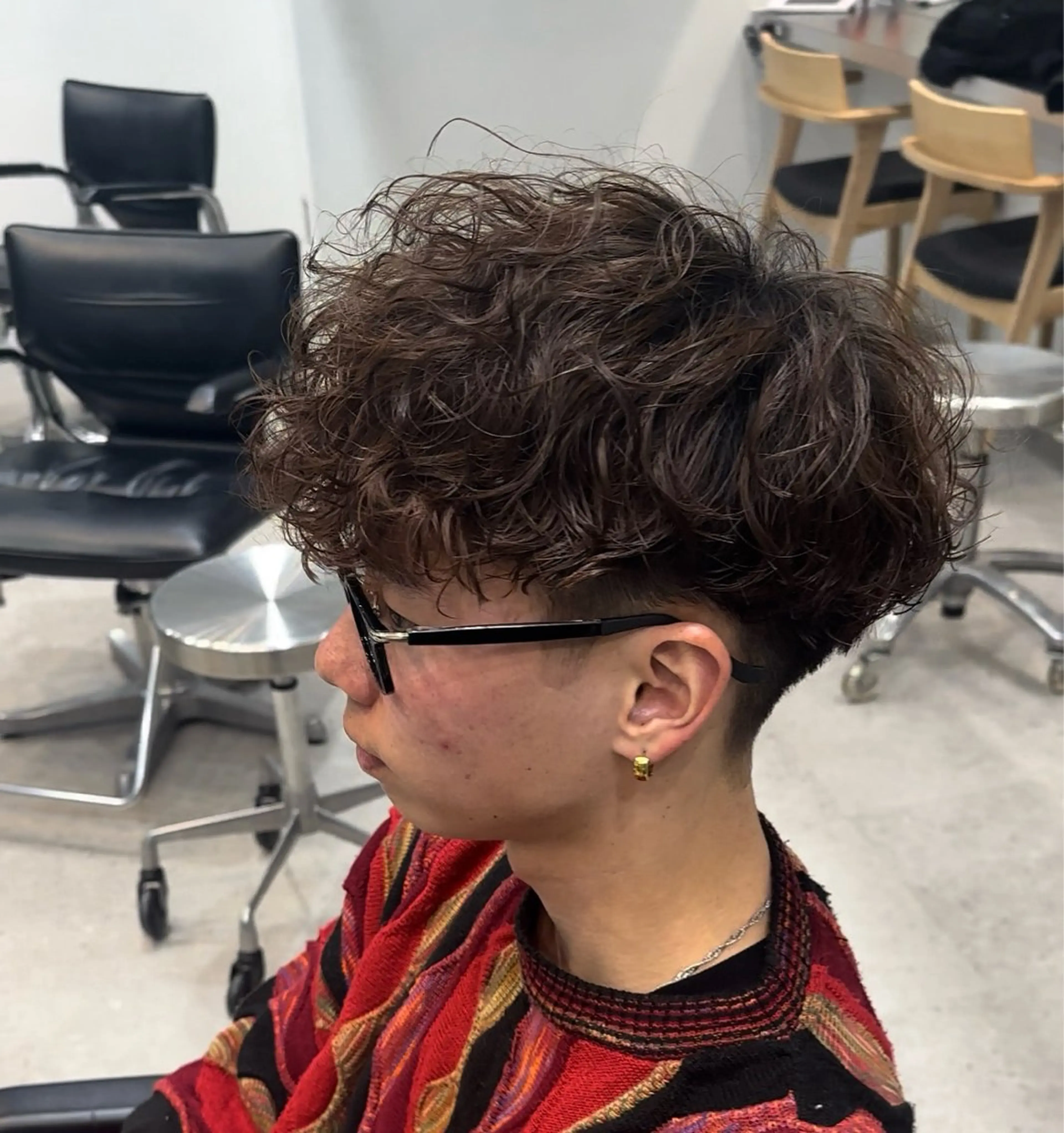 パーマ メンズ カット パーマ トリートメント 当日予約⭕️ fifth渋谷太田のヘアスタイル