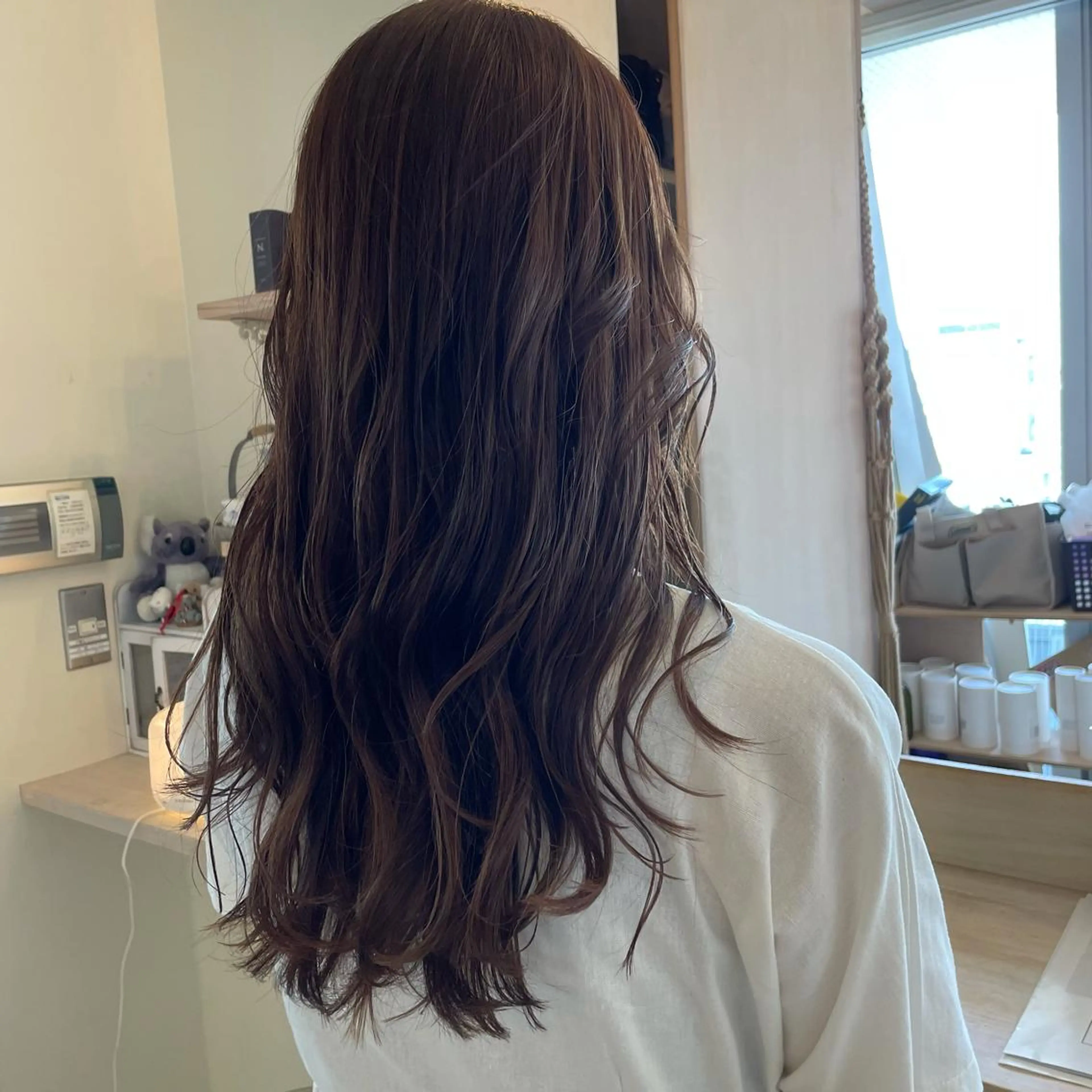 ロング カラー ベージュカラー カット ヘアカラー トリートメント ボブウルフ／ボブ Satsuki【名駅のヘアスタイル