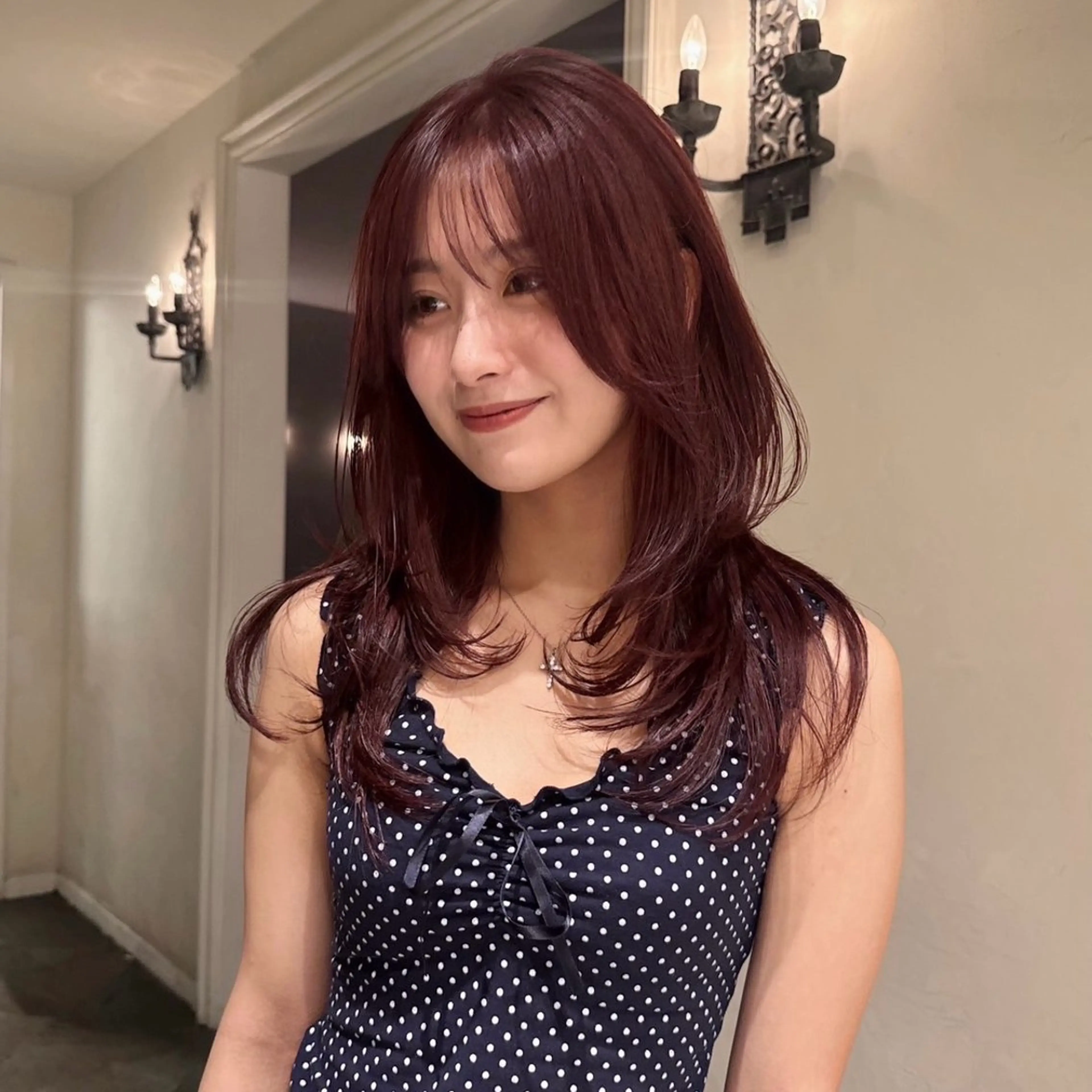 ミディアム ミディアムレイヤー レイヤーカット レイヤー無料募集🎀 SERA🩰のヘアスタイル