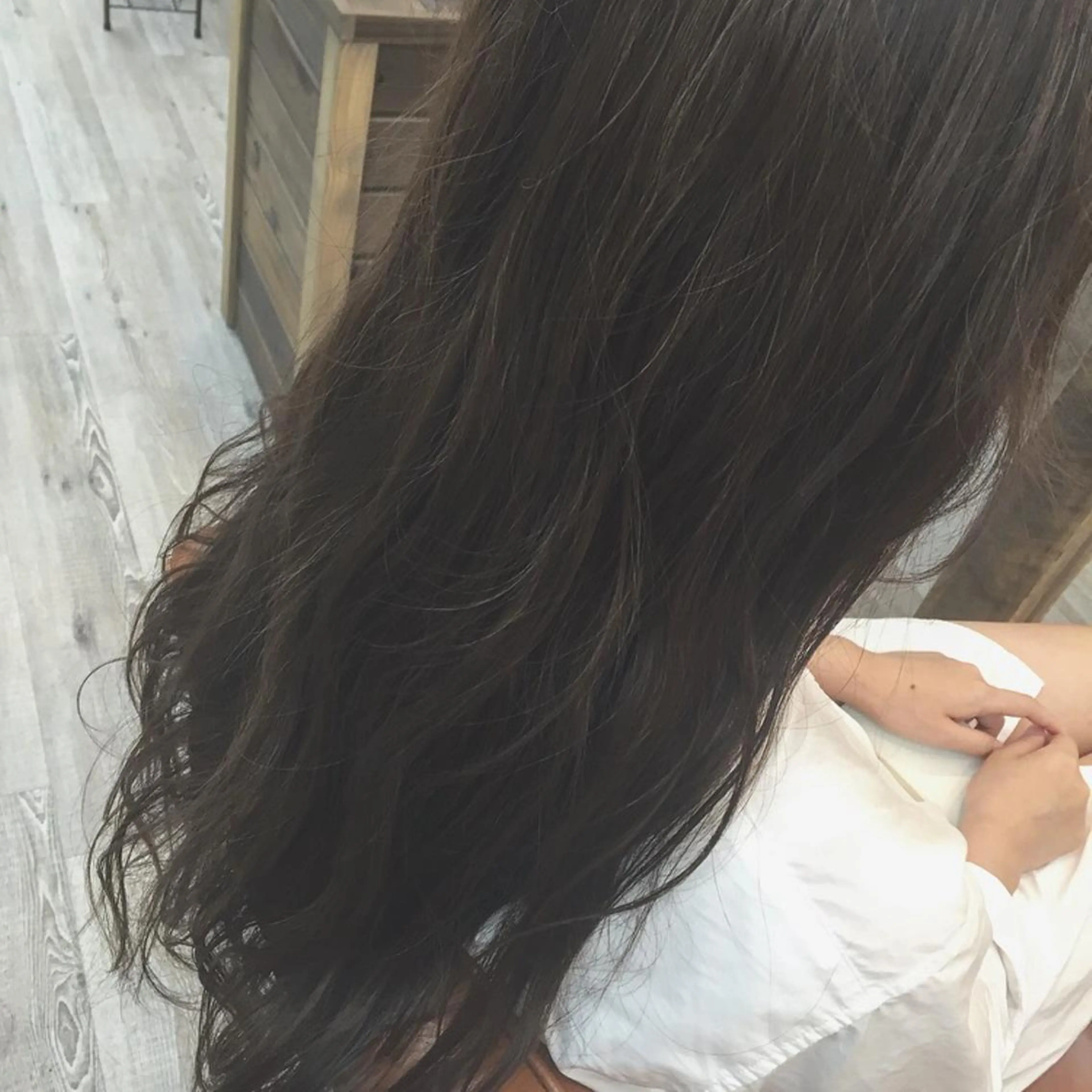 ロング カラー 前髪顔周り✂️店長 ❤️アマミヤ❤️のヘアスタイル