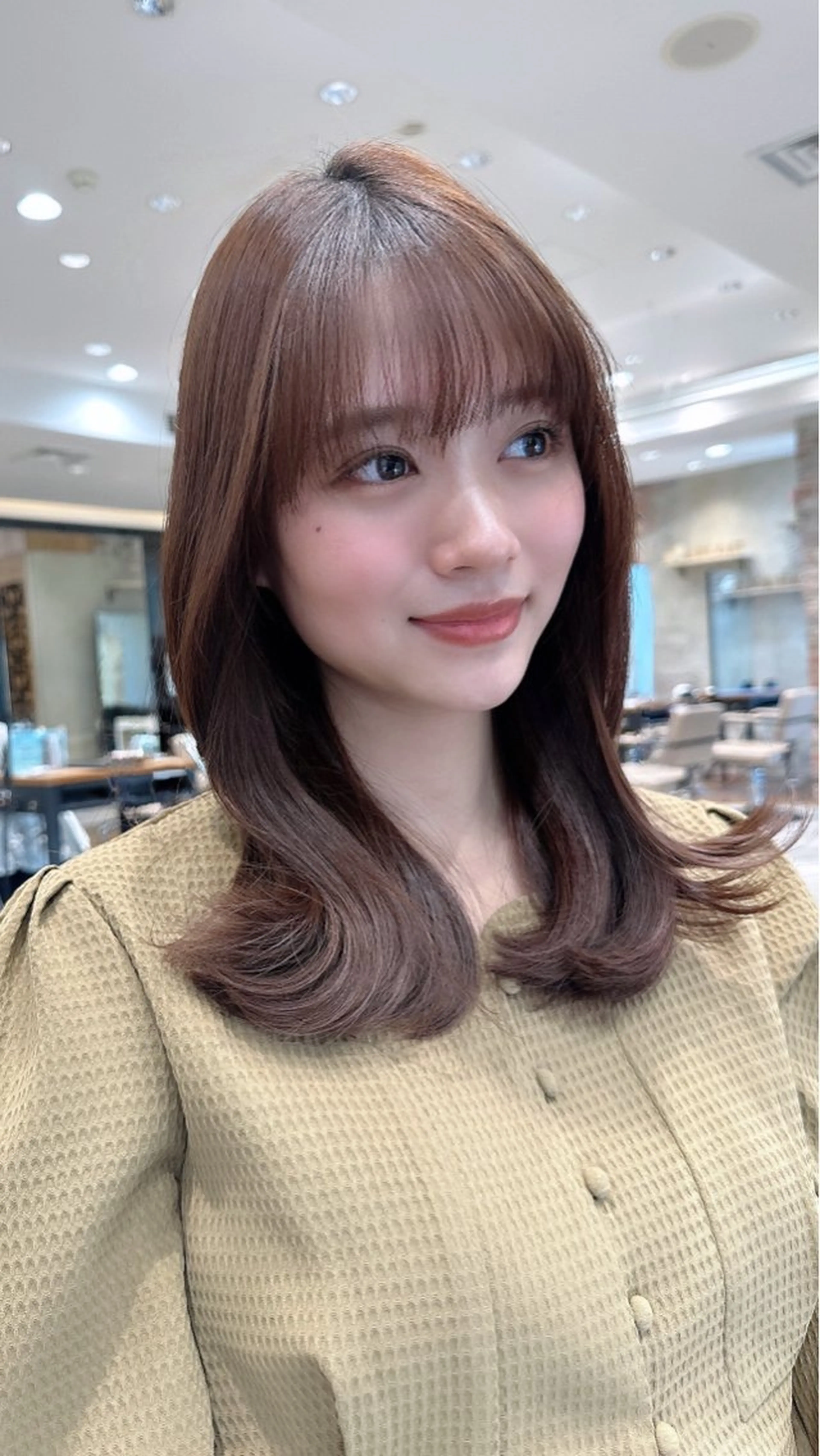 ロング カラー 透明感カラー 小顔カット トリートメント カット ヘアカラー トリートメント ヘッドスパ 石戸谷　海斗/韓国 レイヤー/艶カラーのヘアスタイル