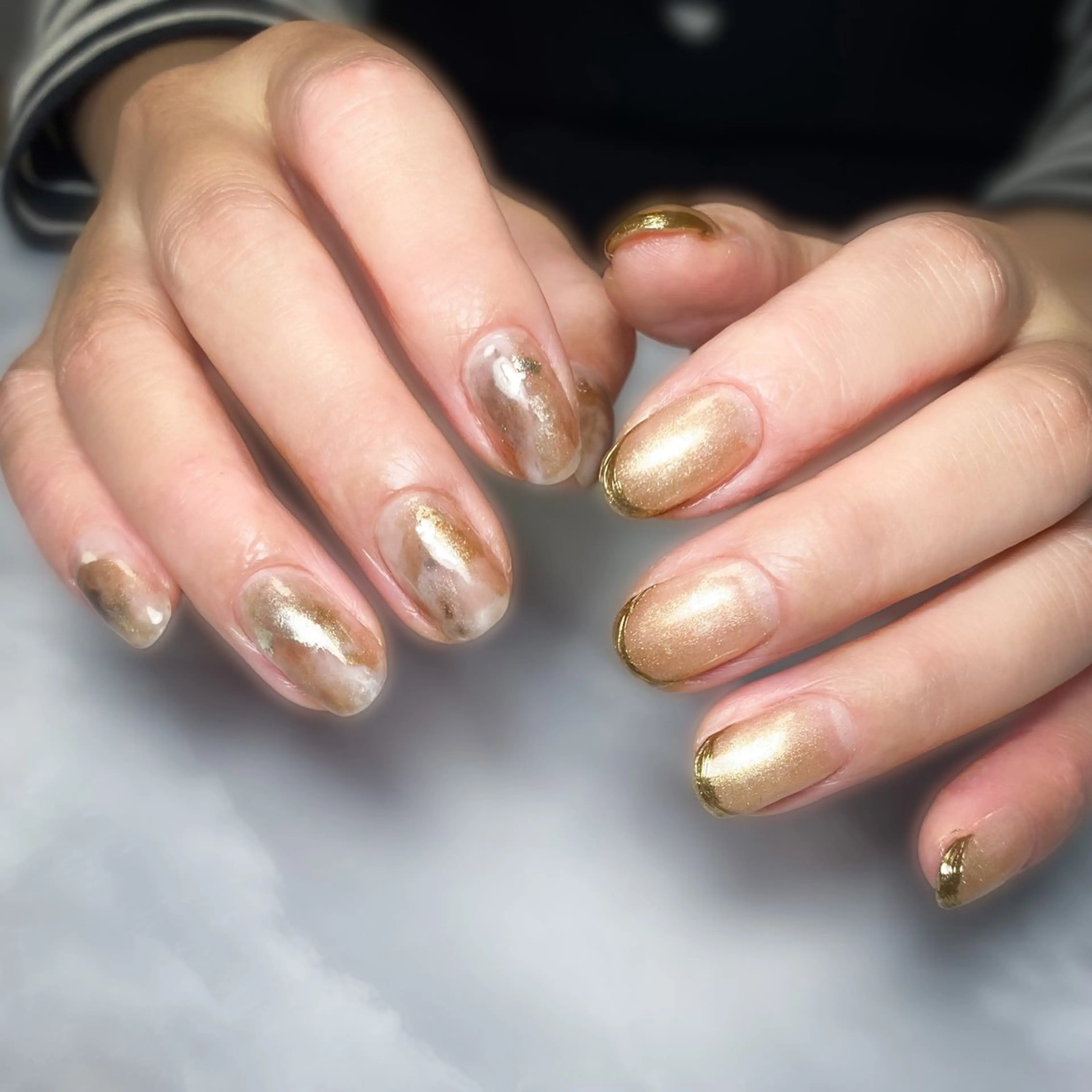 ネイル ハンドネイル &.nail/ ニュアンス/持込み可のネイルデザイン