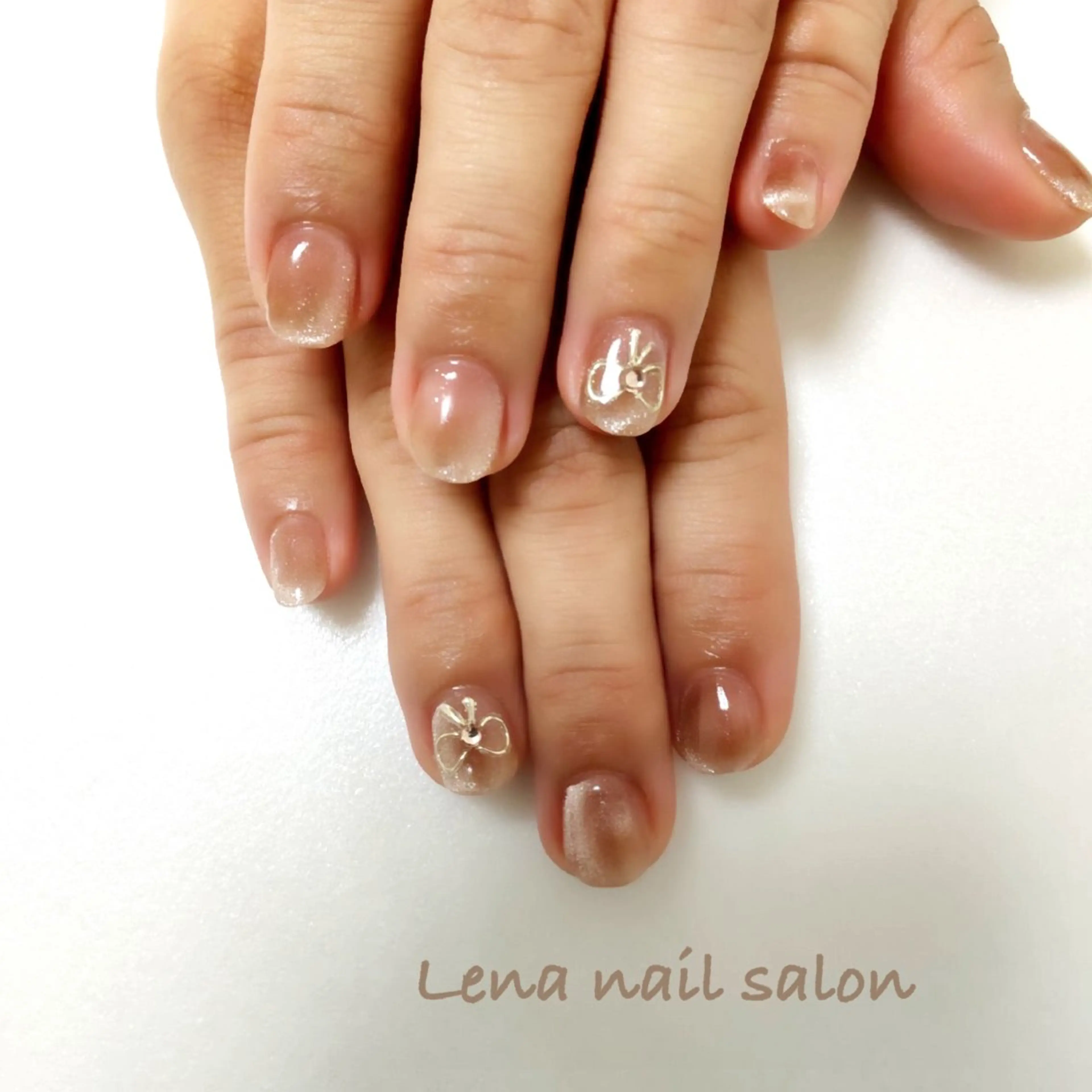ネイル 自爪育成ネイルケア Lena  nailのネイルデザイン