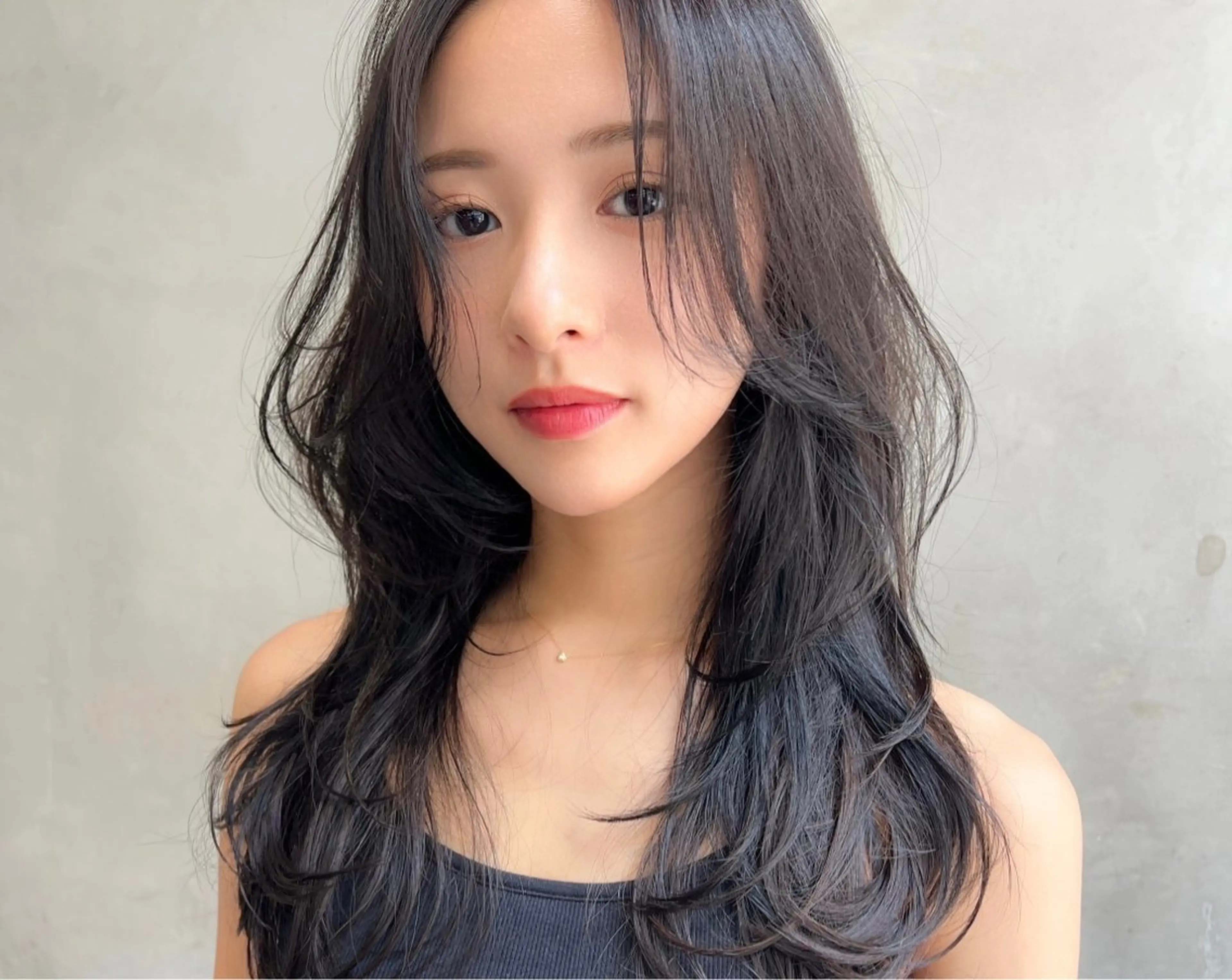 セミロング カラー カット ヘアカラー トリートメント 髪質改善／艶髪特化 /柔らかさ/清水翔矢のヘアスタイル
