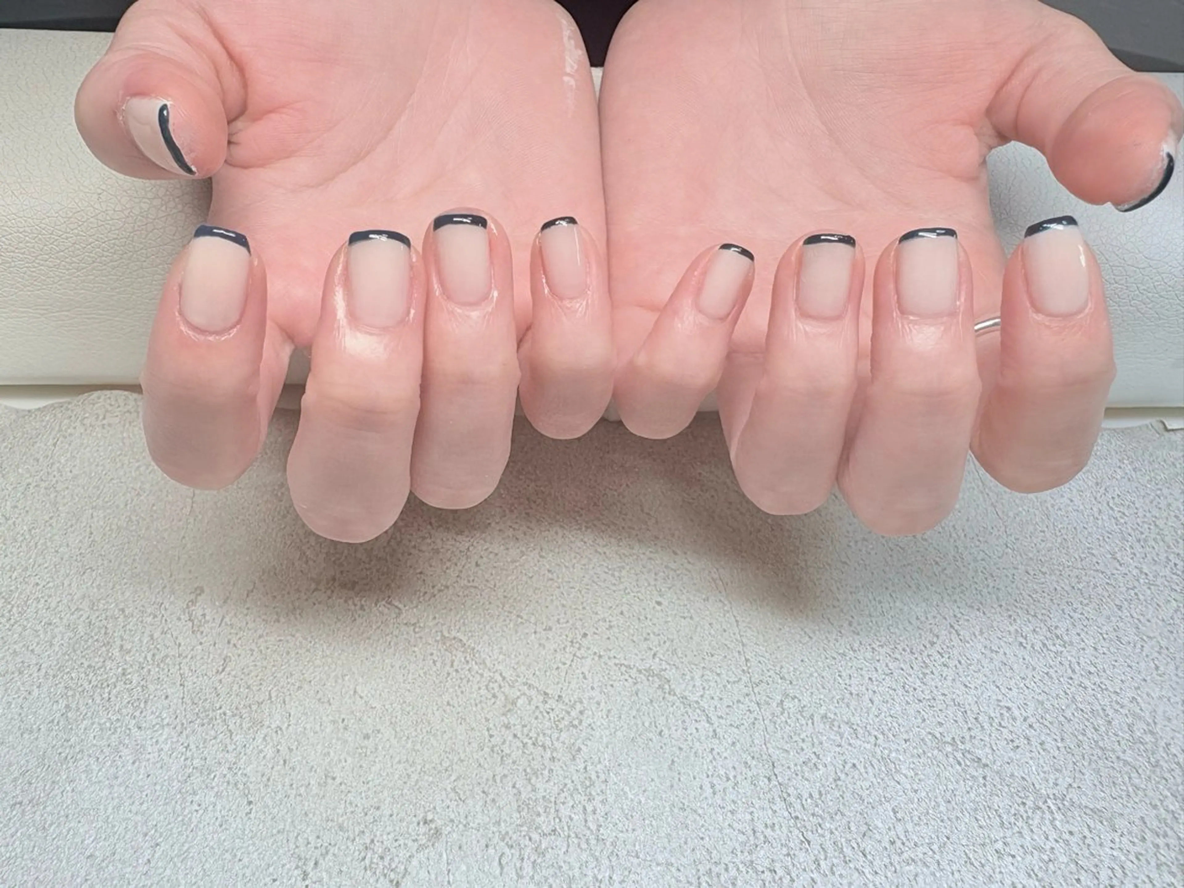 ネイル フレンチネイル Nail Head Spa Fortuna所属・Fortuna Mihoのネイルデザイン