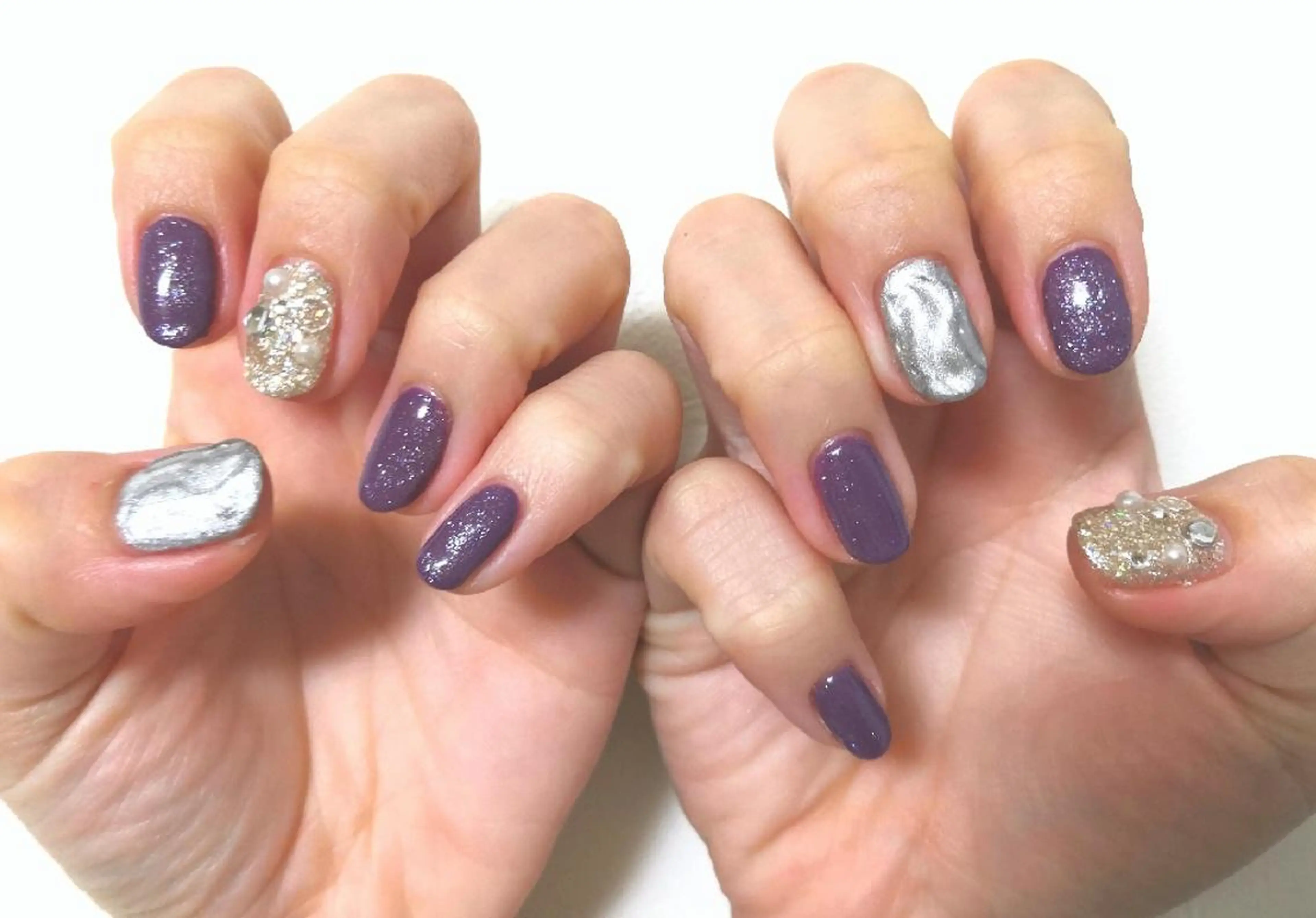 ネイル パープル Nailsalon WAO!!!のネイルデザイン