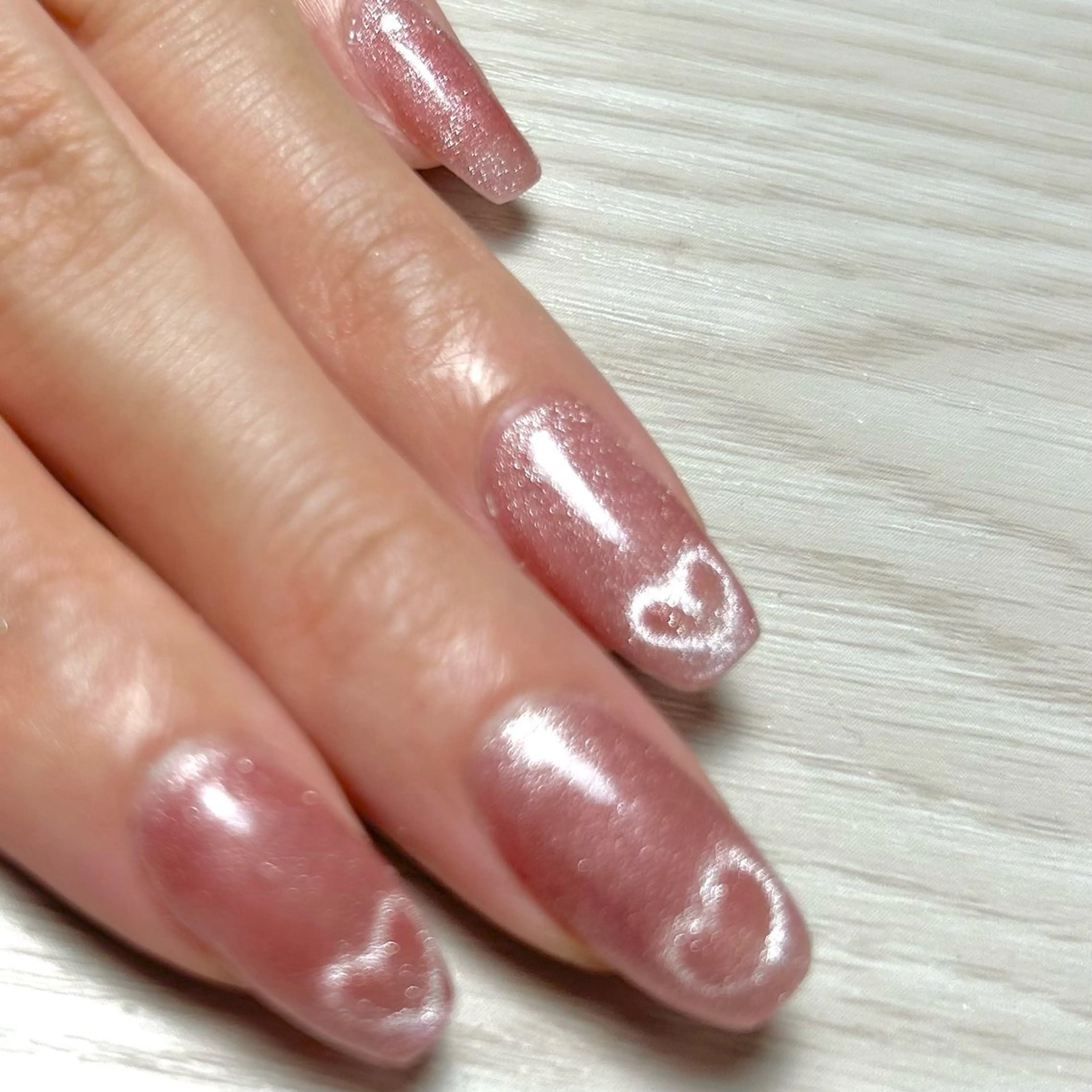 ネイル ハート マグネットネイル CHIMNEY ♡ﾈｲﾙ耳ツボのネイルデザイン