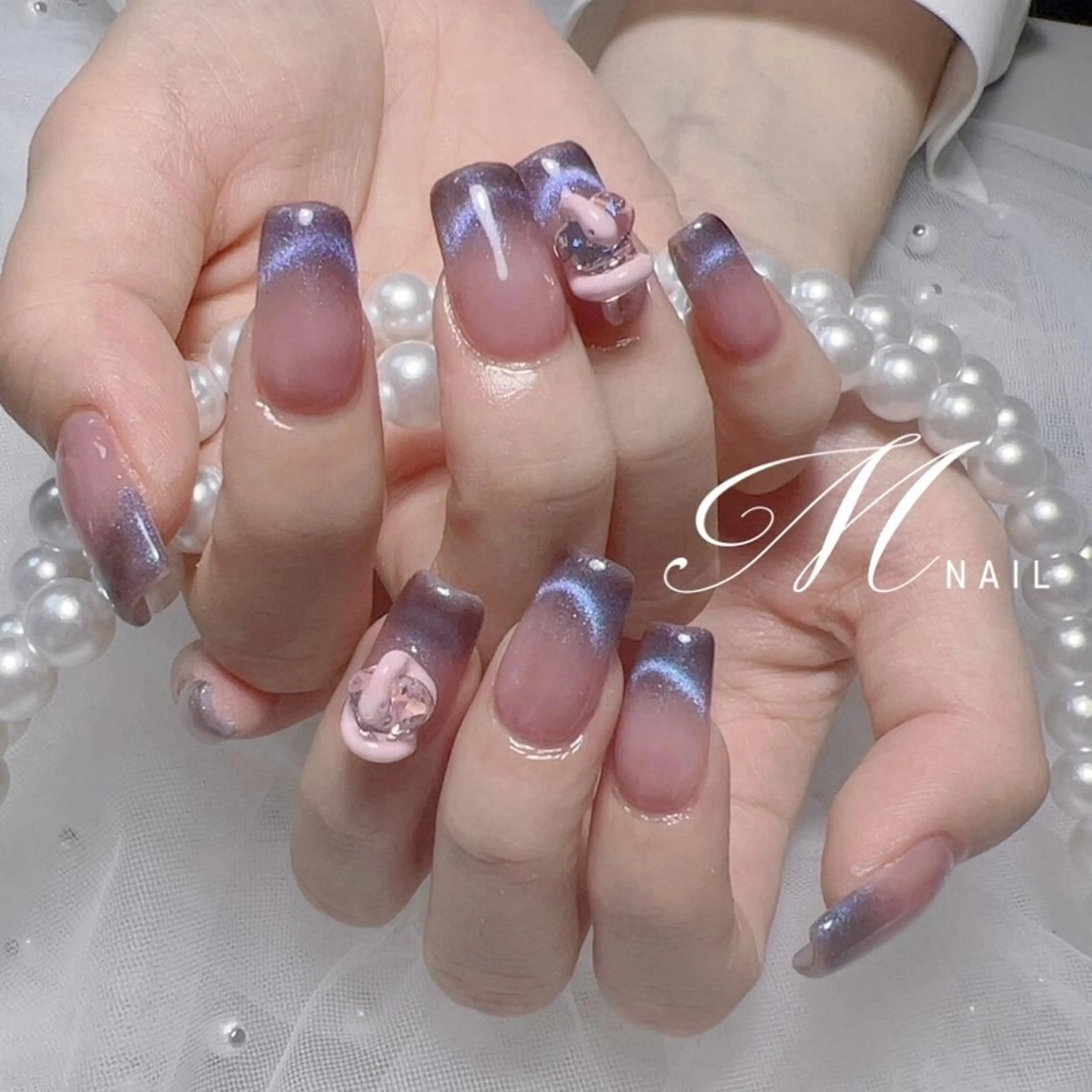 ネイル M✨ワンホン風ネイル パラジェル取扱店🦋のネイルデザイン