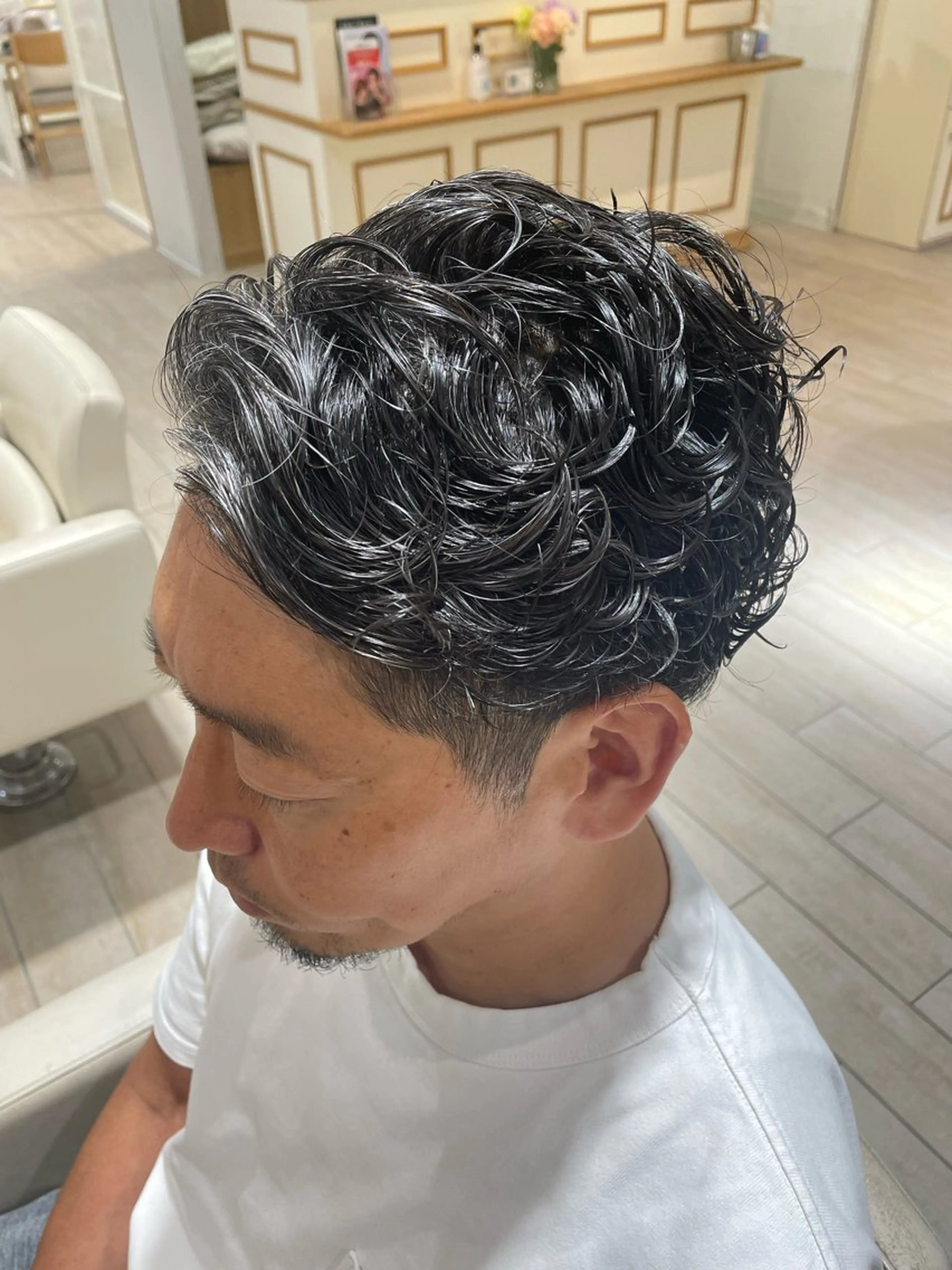 パーマ メンズ スズキ マリのヘアスタイル