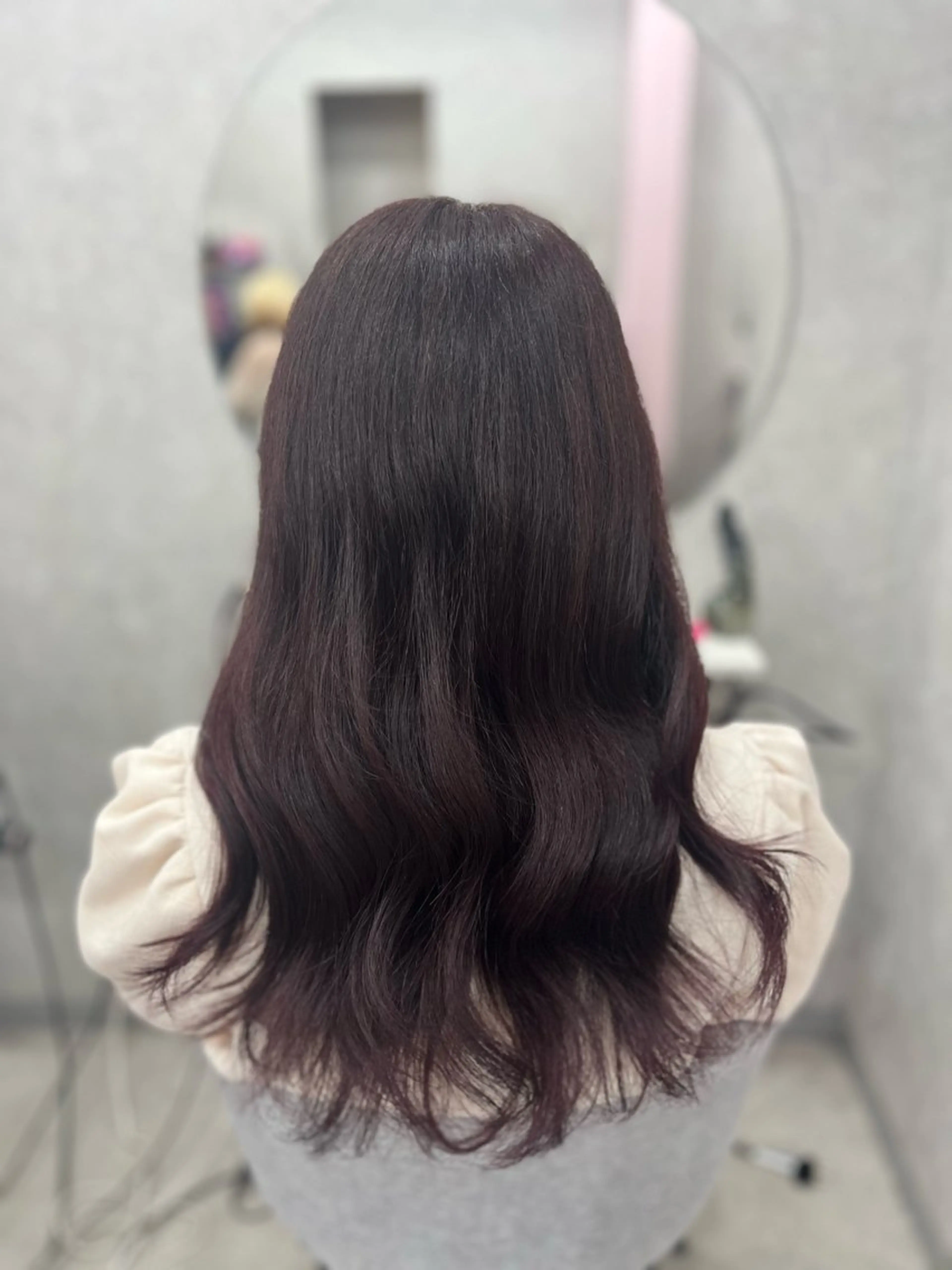 セミロング ヘアカラー トリートメント ヘッドスパ 💖 ぴんくぼぶの人 💖西田ゆうなのヘアスタイル
