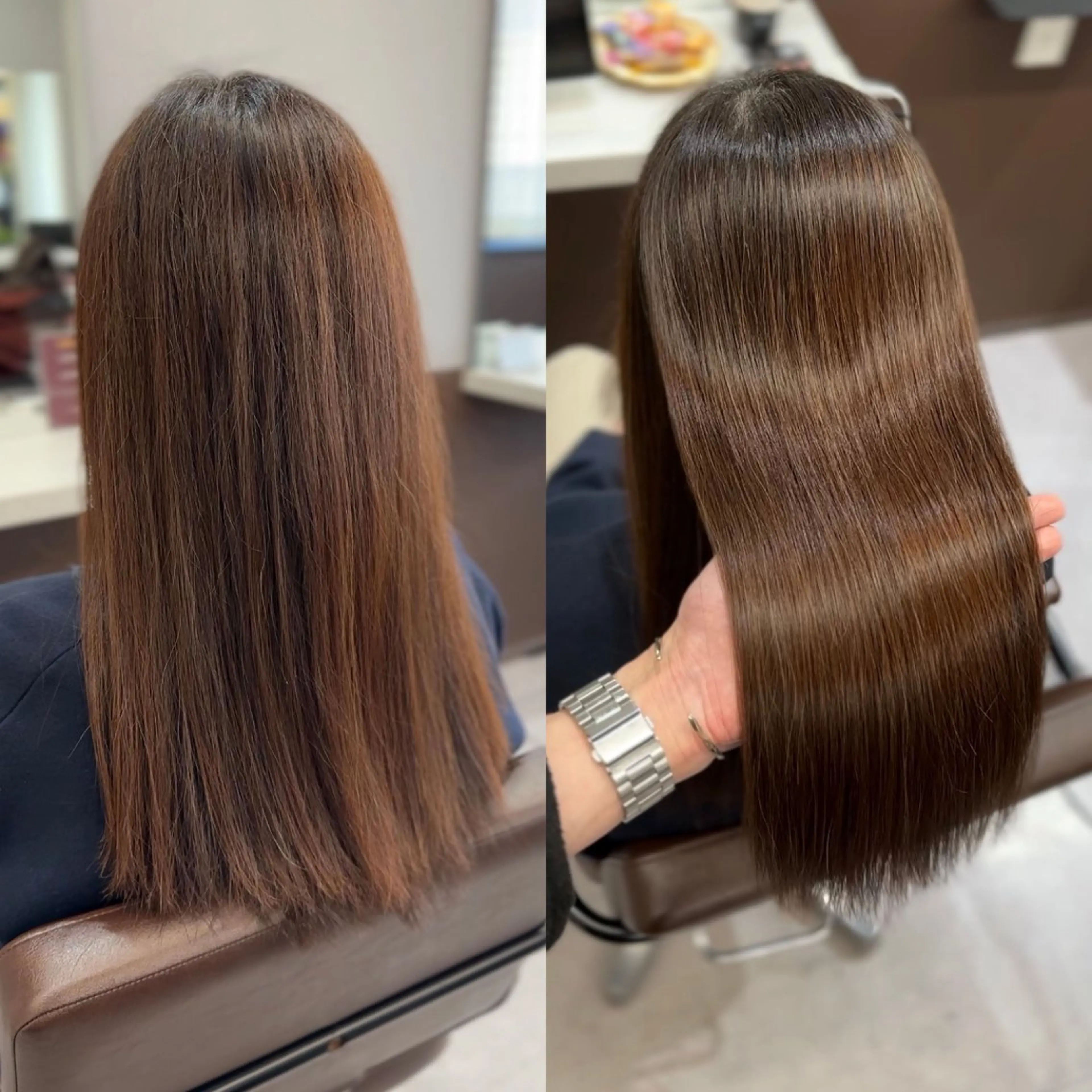 セミロング カット ヘアカラー トリートメント 💎艶髪💎縮毛矯正 /髪質改善/ひかるのヘアスタイル