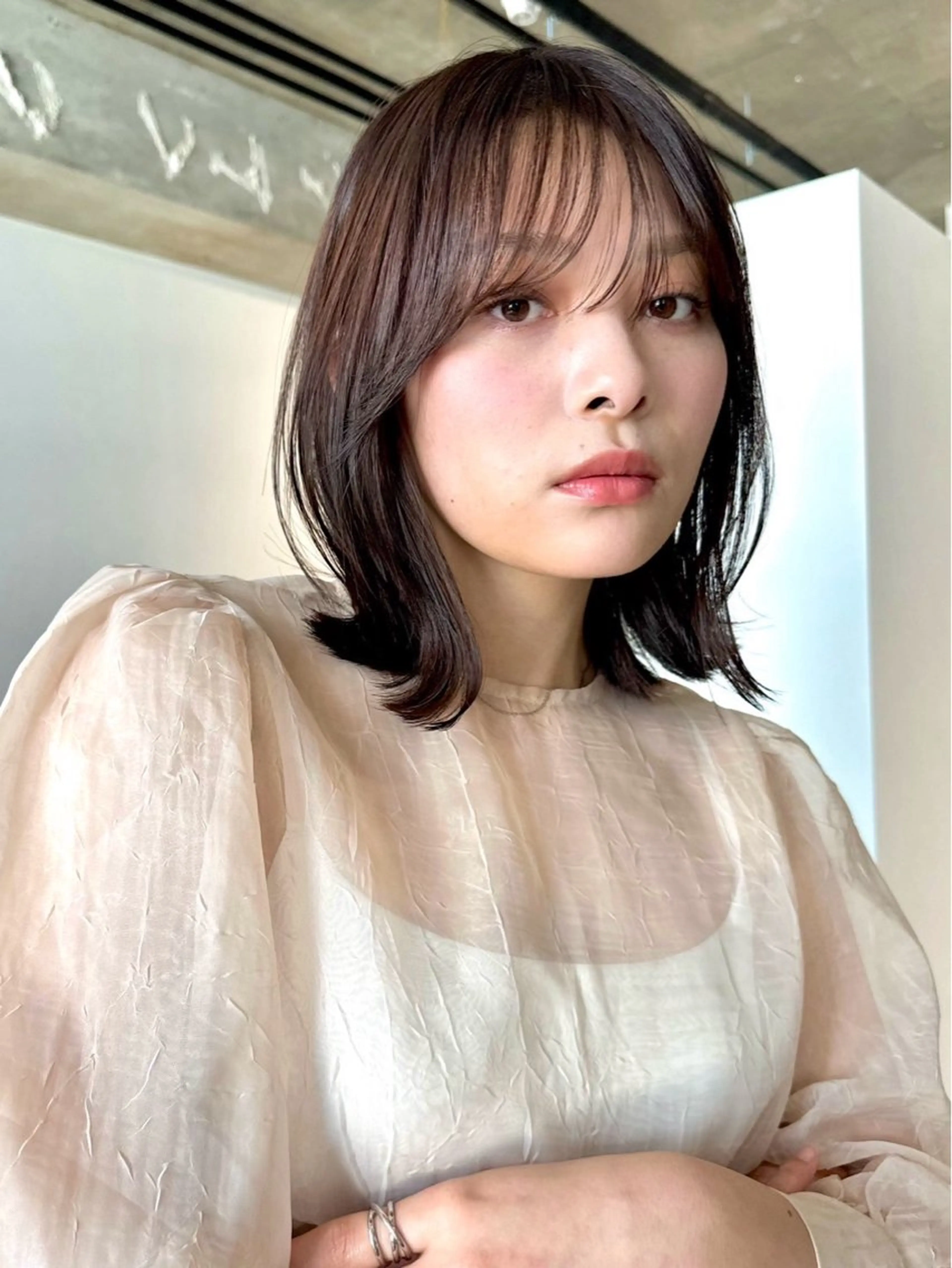 ミディアム カラー パーマ 💍🧸カラーモデル 募集中🧸💍のヘアスタイル