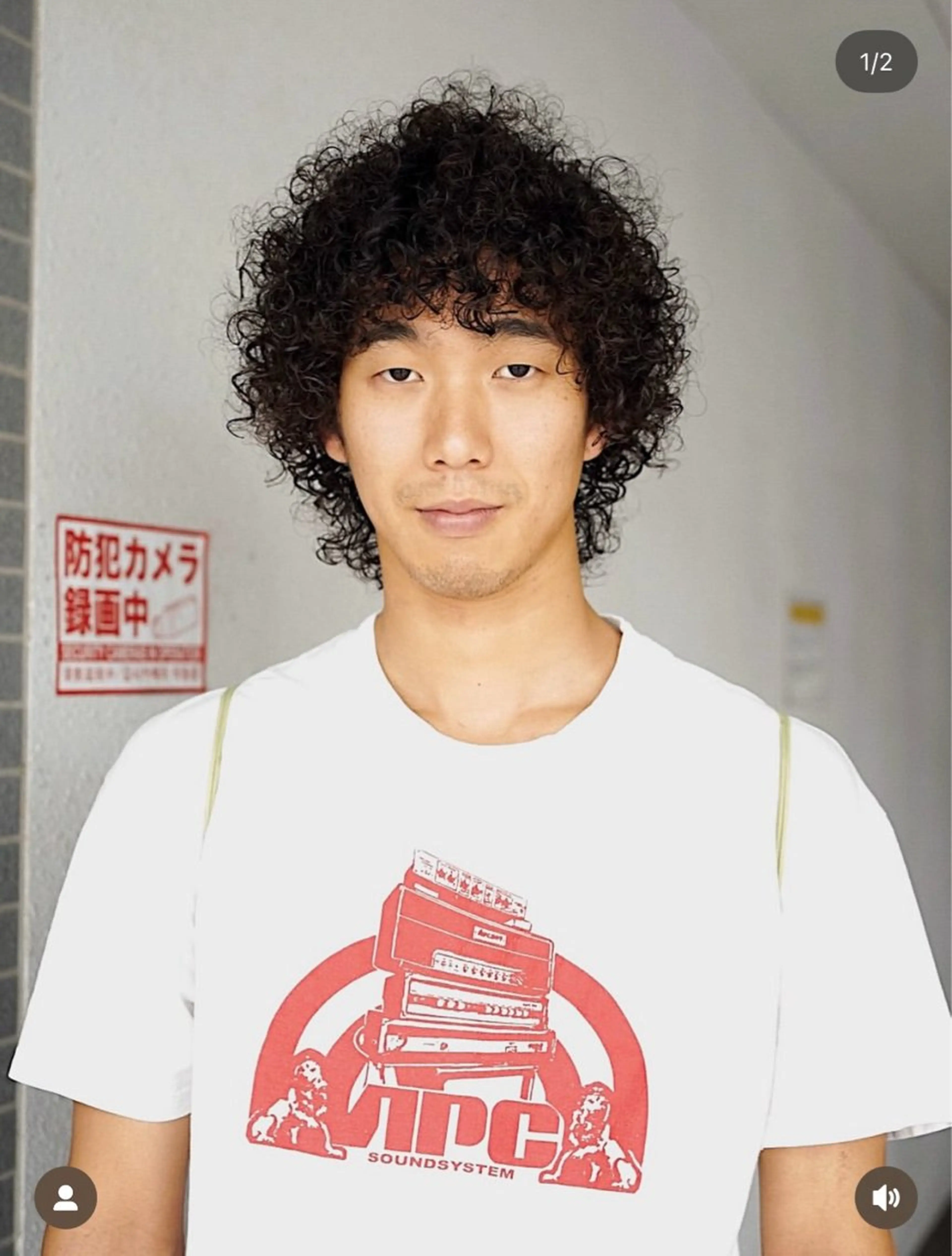 【men's perm】カット＋カーリーパーマ¥14300の写真