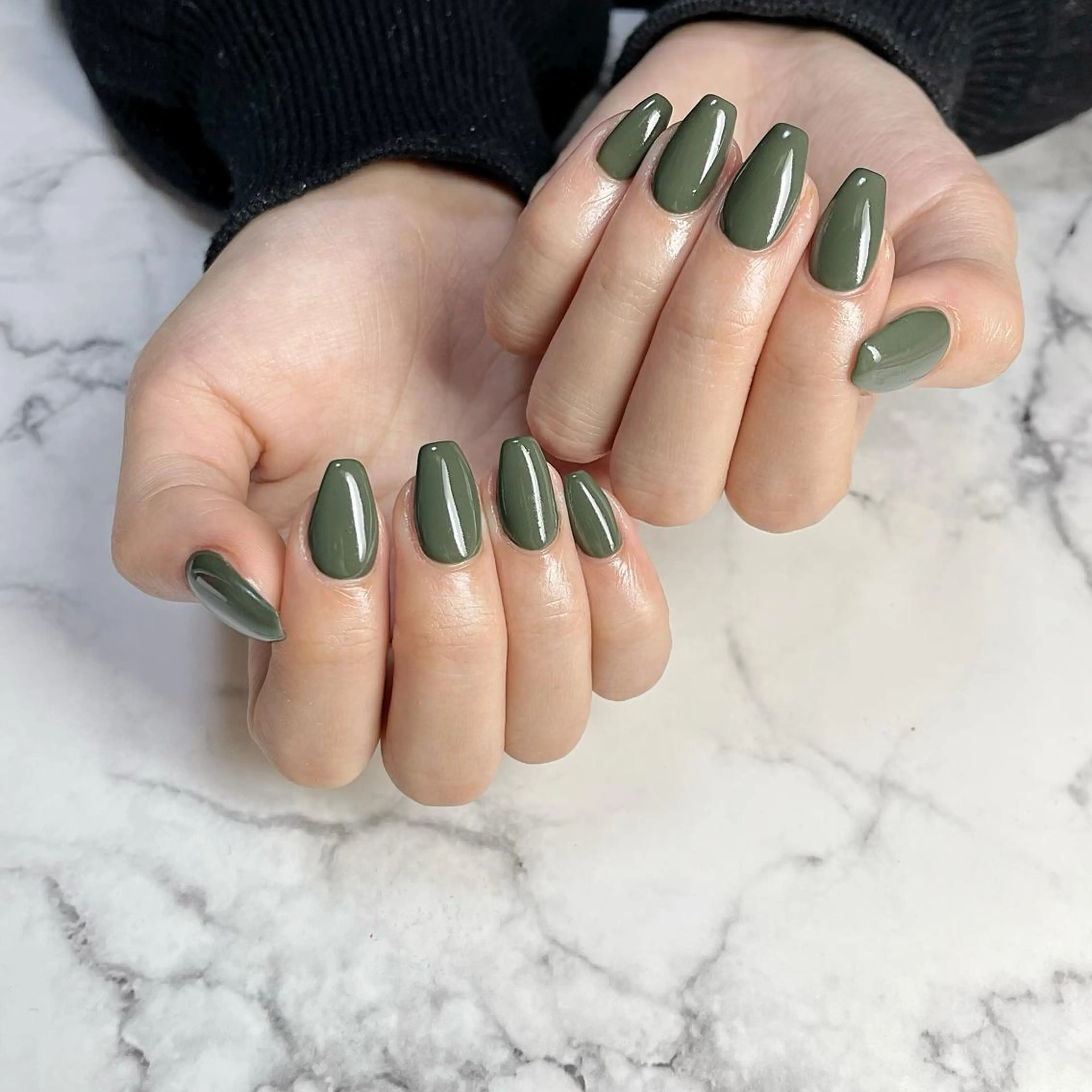 ネイル グリーン Mnail mayuのネイルデザイン