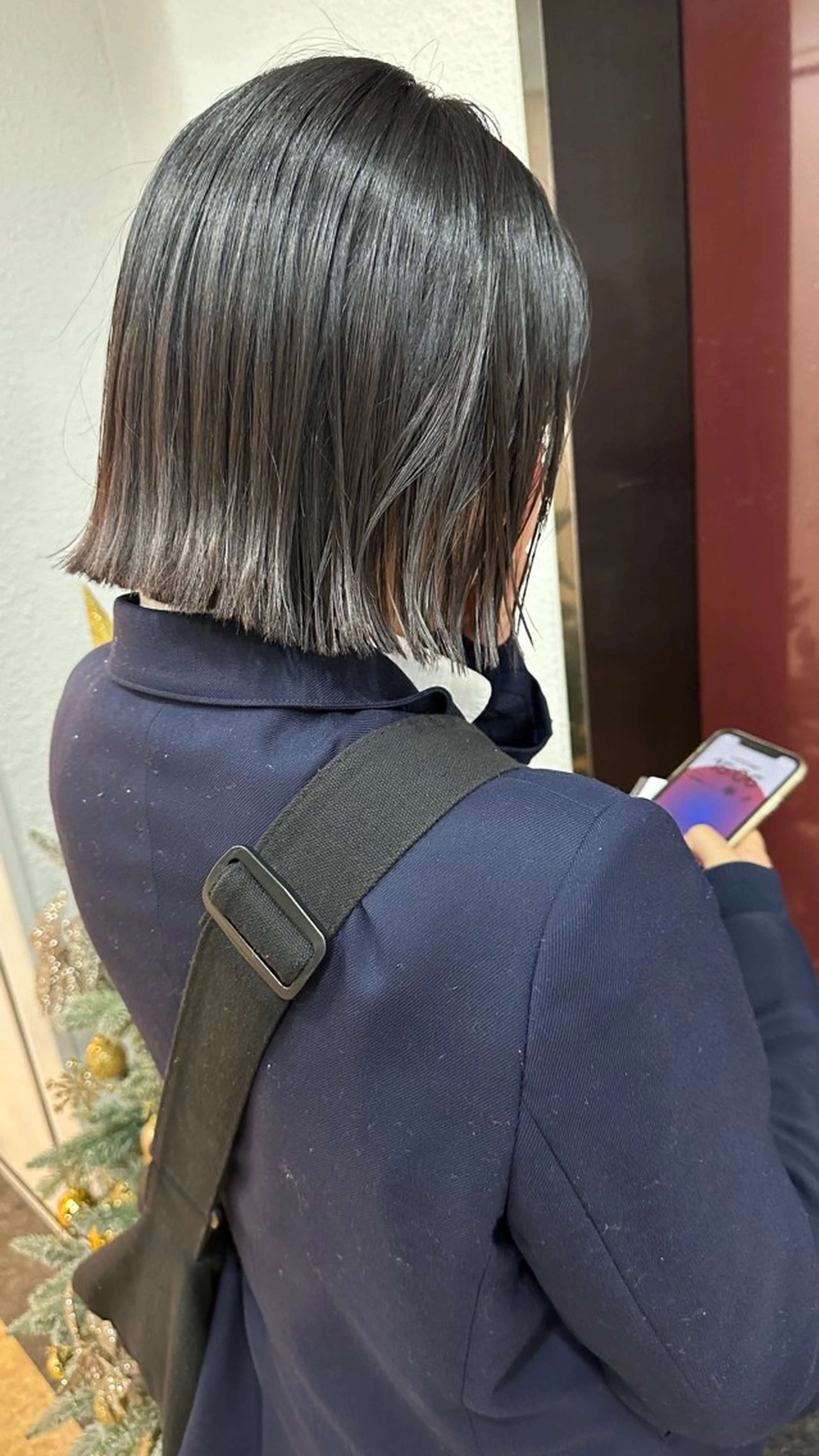 ショート カット ベージュ/インナー カラー🤍Rieのヘアスタイル