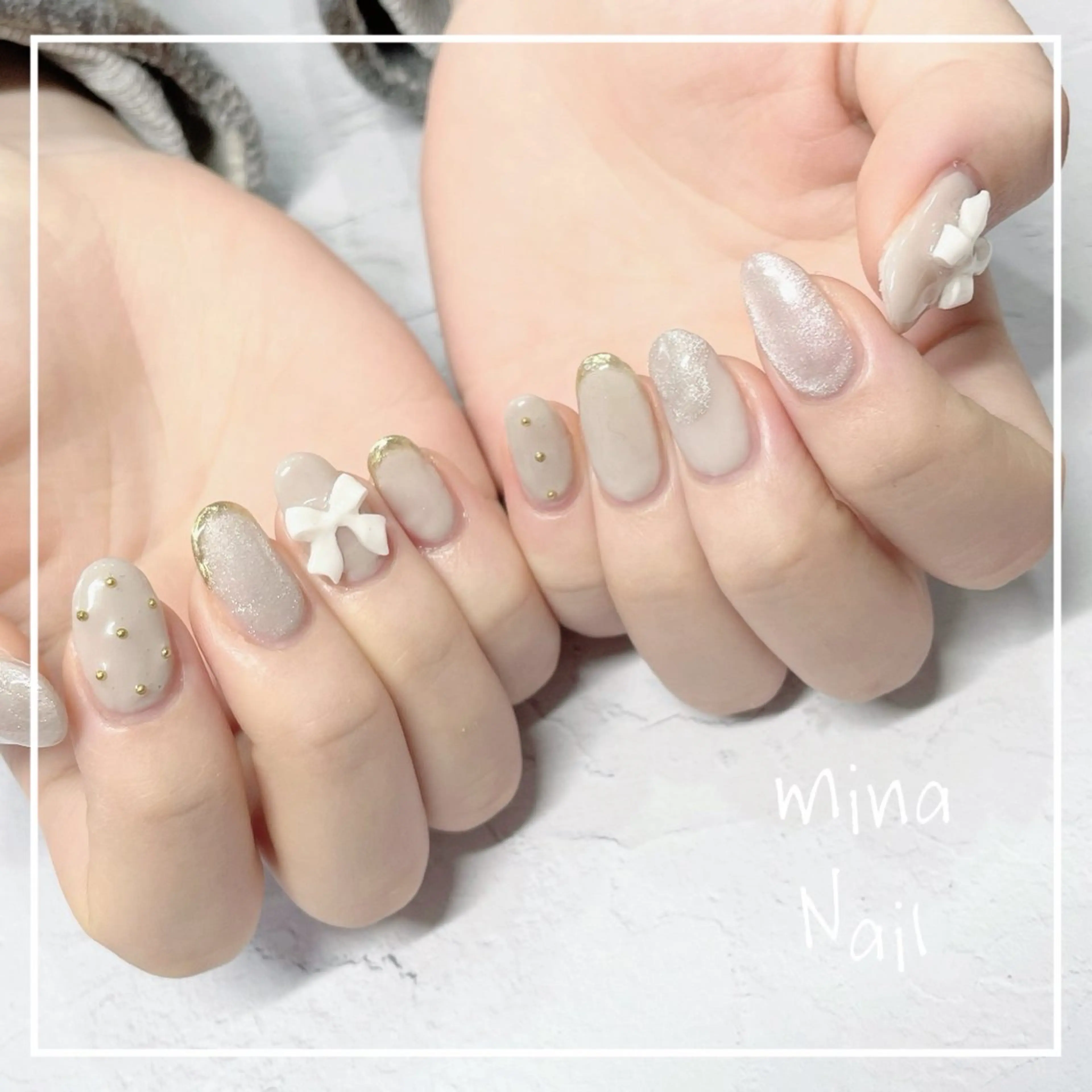 ネイル マグネットネイル mina Nailのネイルデザイン