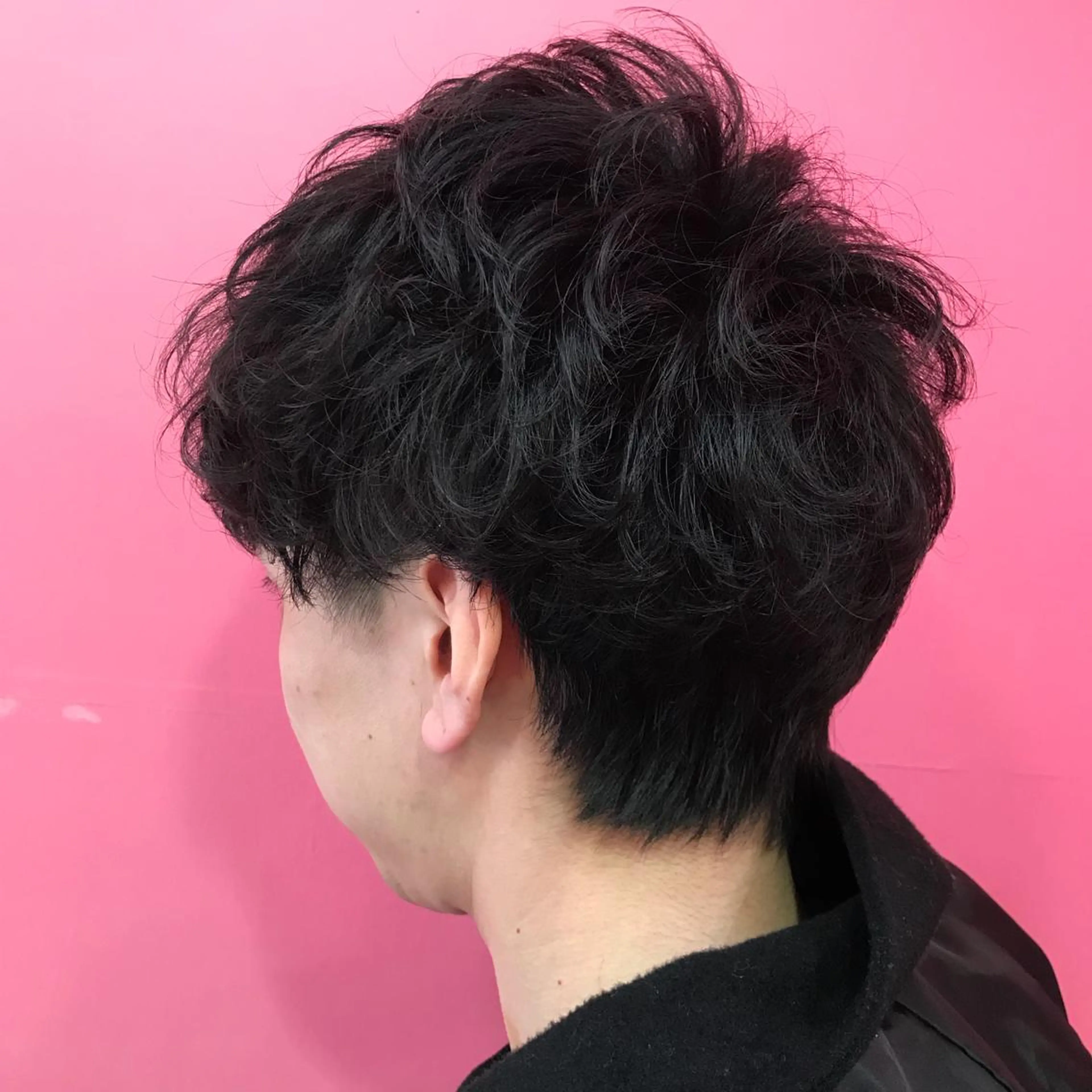 ショート パーマ メンズ マッシュ ショートヘア カット Vir by browのヘアスタイル