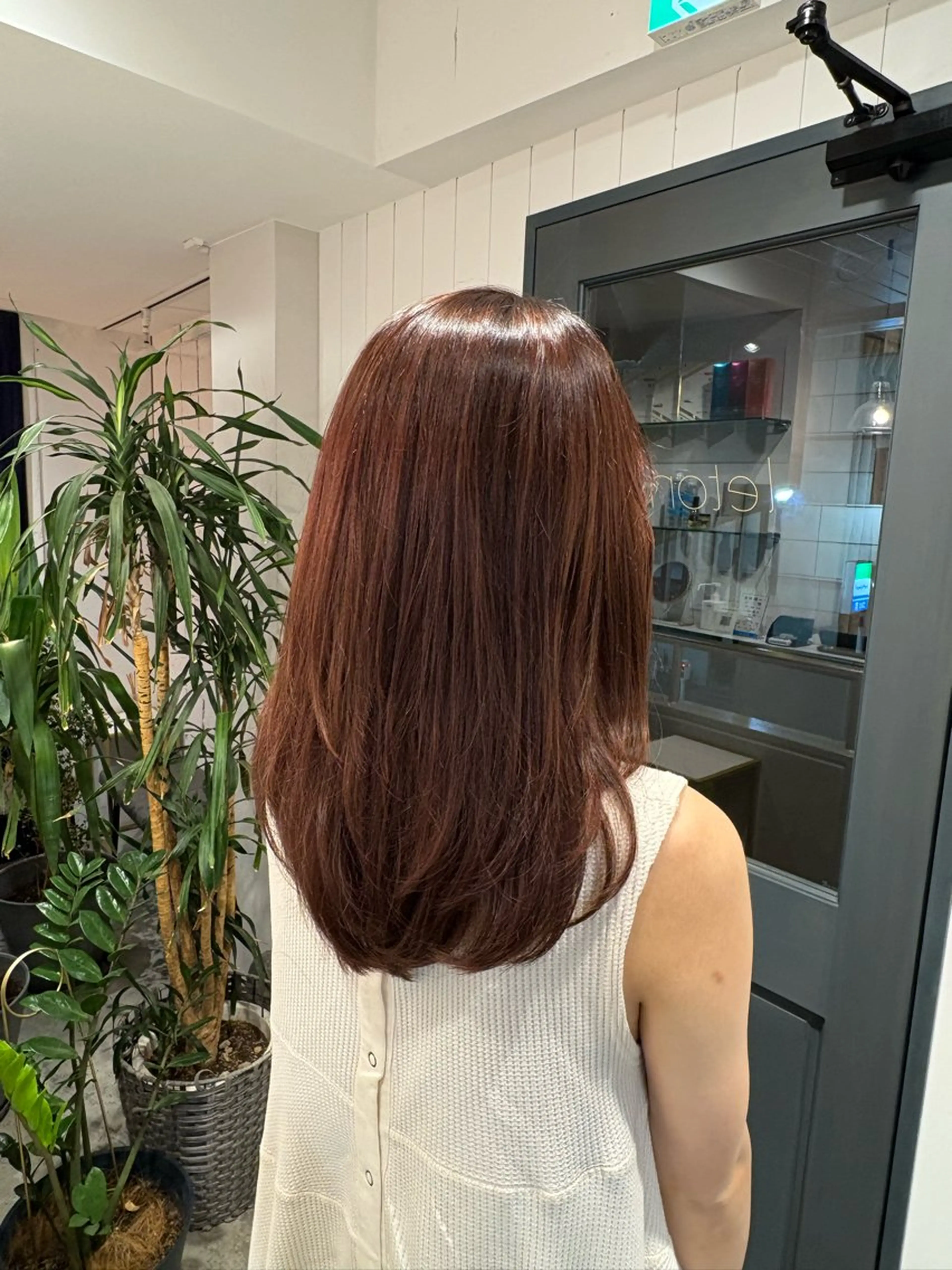 セミロング り おのヘアスタイル