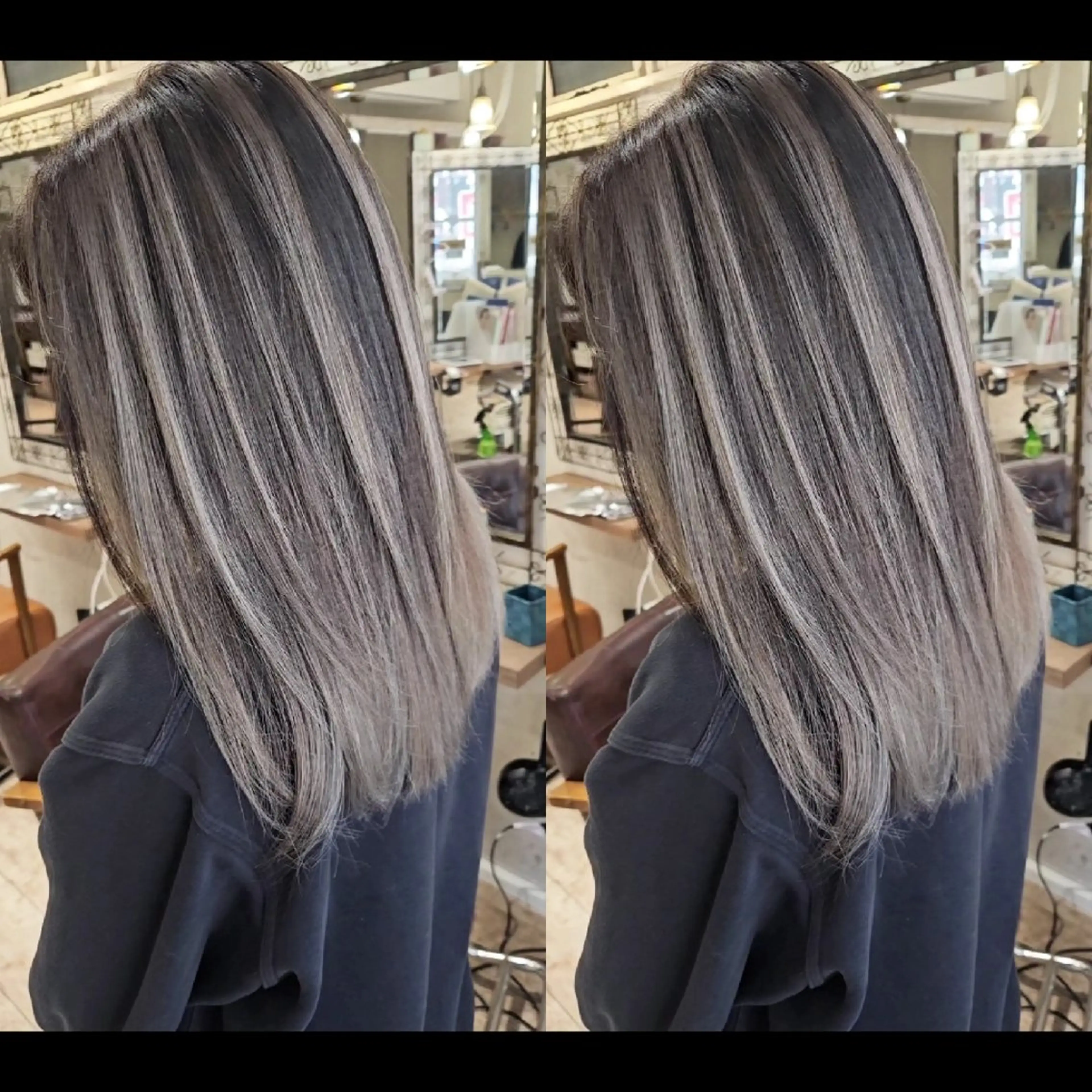 ロング 外国人風カラー ハイライト レイヤーカット ヘアカラー cherie所属・大内 格のヘアスタイル