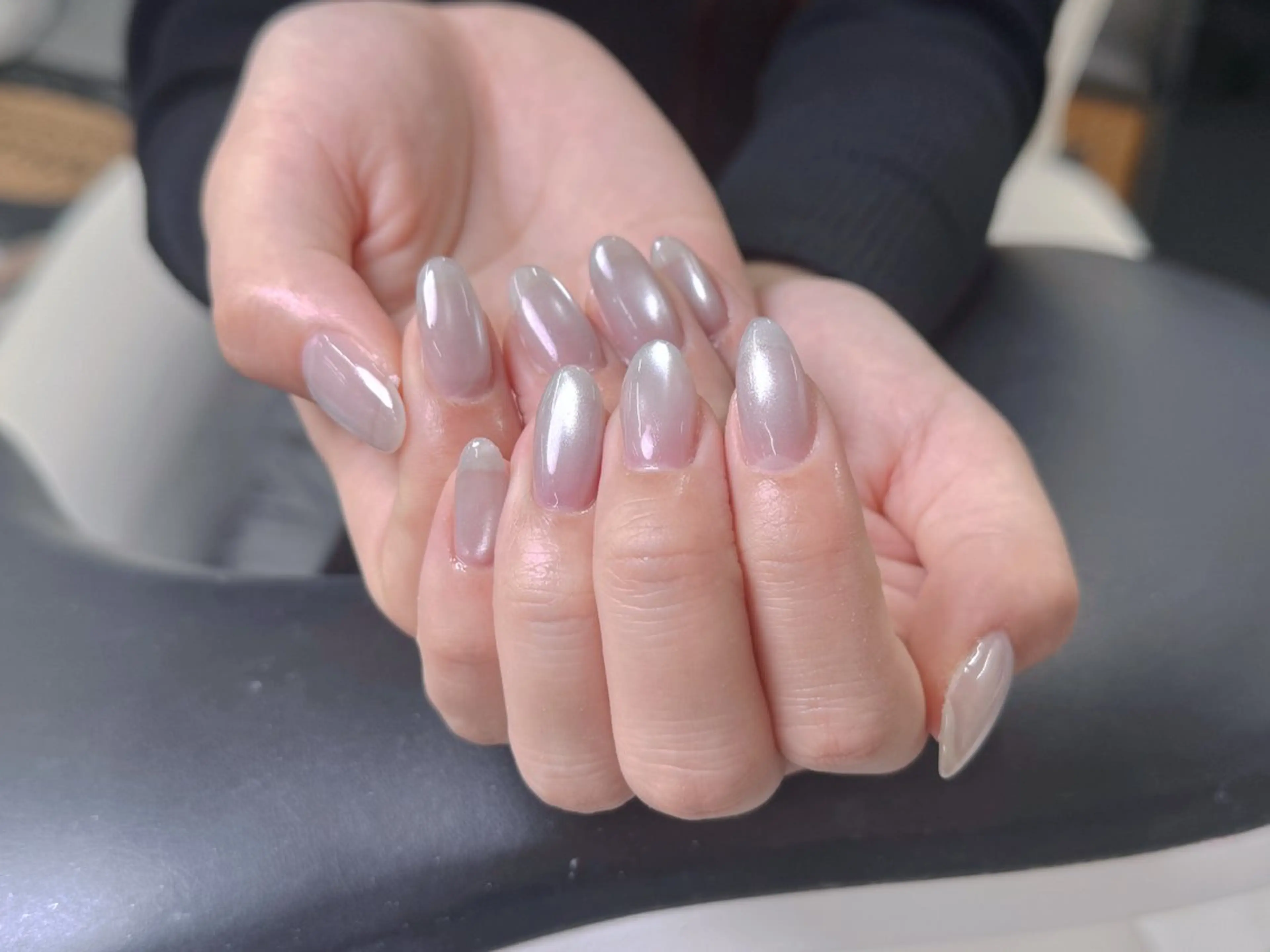 ネイル チークネイル 長さ出し フラッシュネイル フットネイル フレンチネイル ハンドネイル ハンドケア Nail&Eyela sh Nanaのネイルデザイン