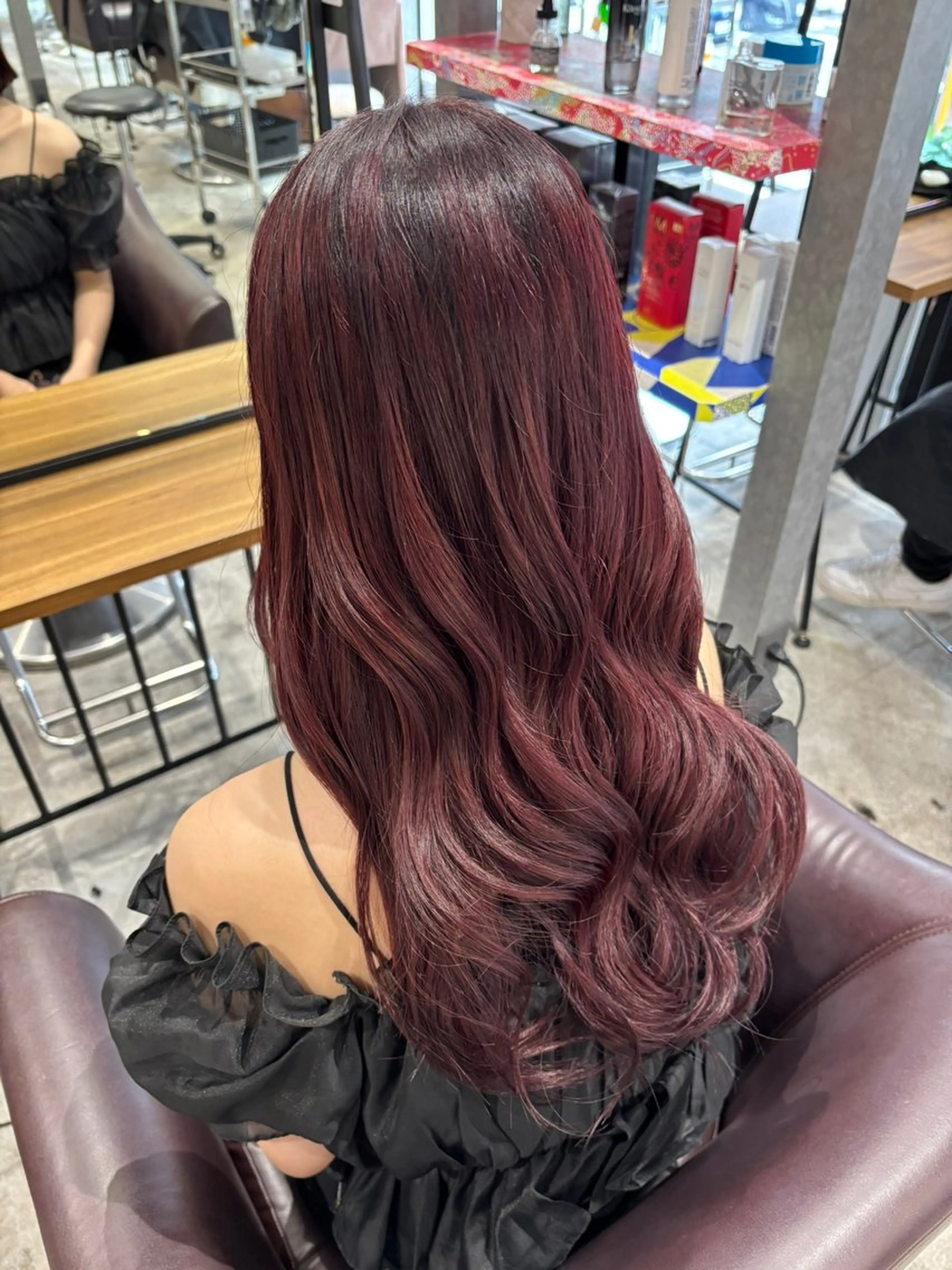 セミロング カラー グラデーションカラー ピンクカラー カット ヘアカラー ブリーチ無しダブル カラー / LINAのヘアスタイル