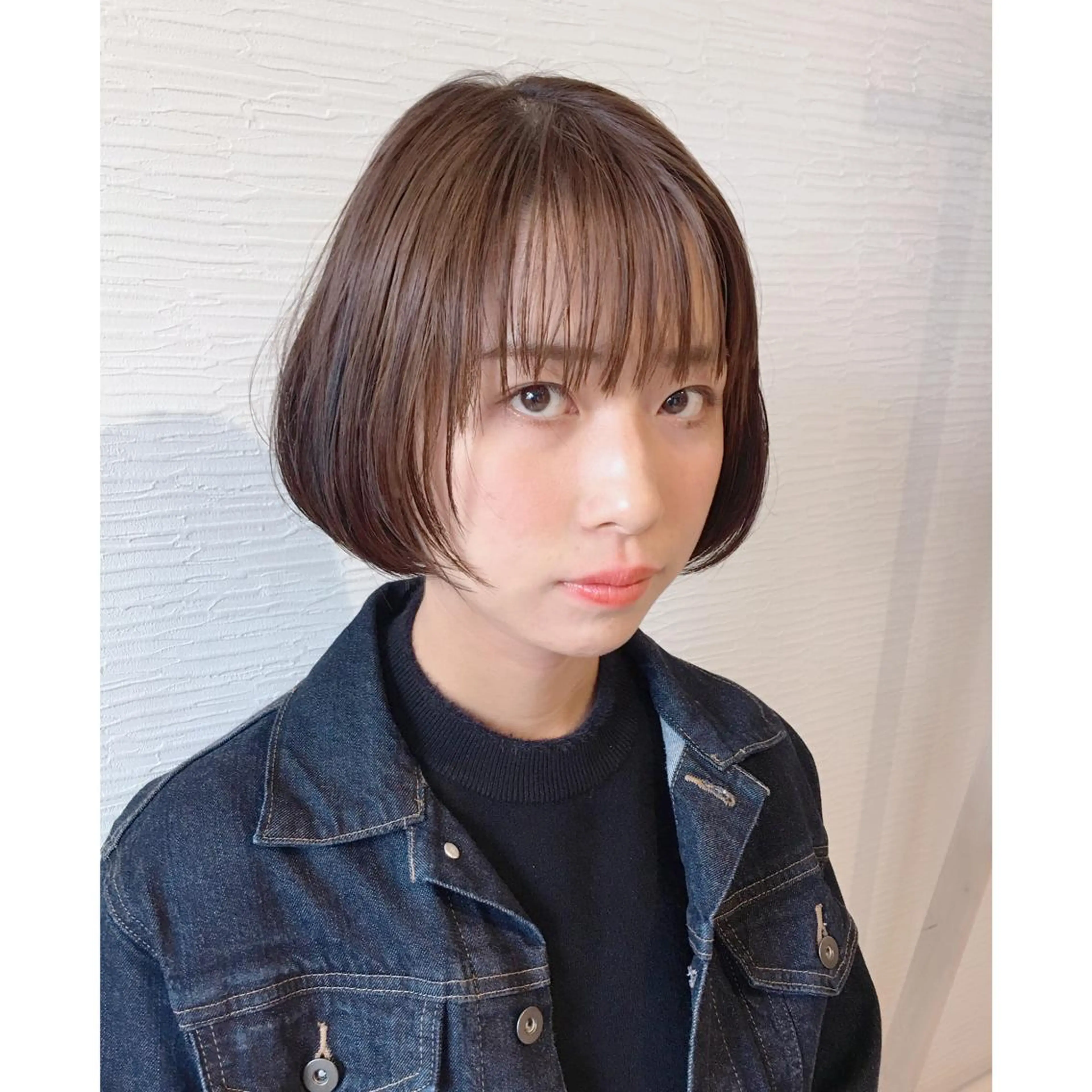 ショート ワンレンボブ ボブ 【今だけブリーチ 限定価格💕】すみのヘアスタイル