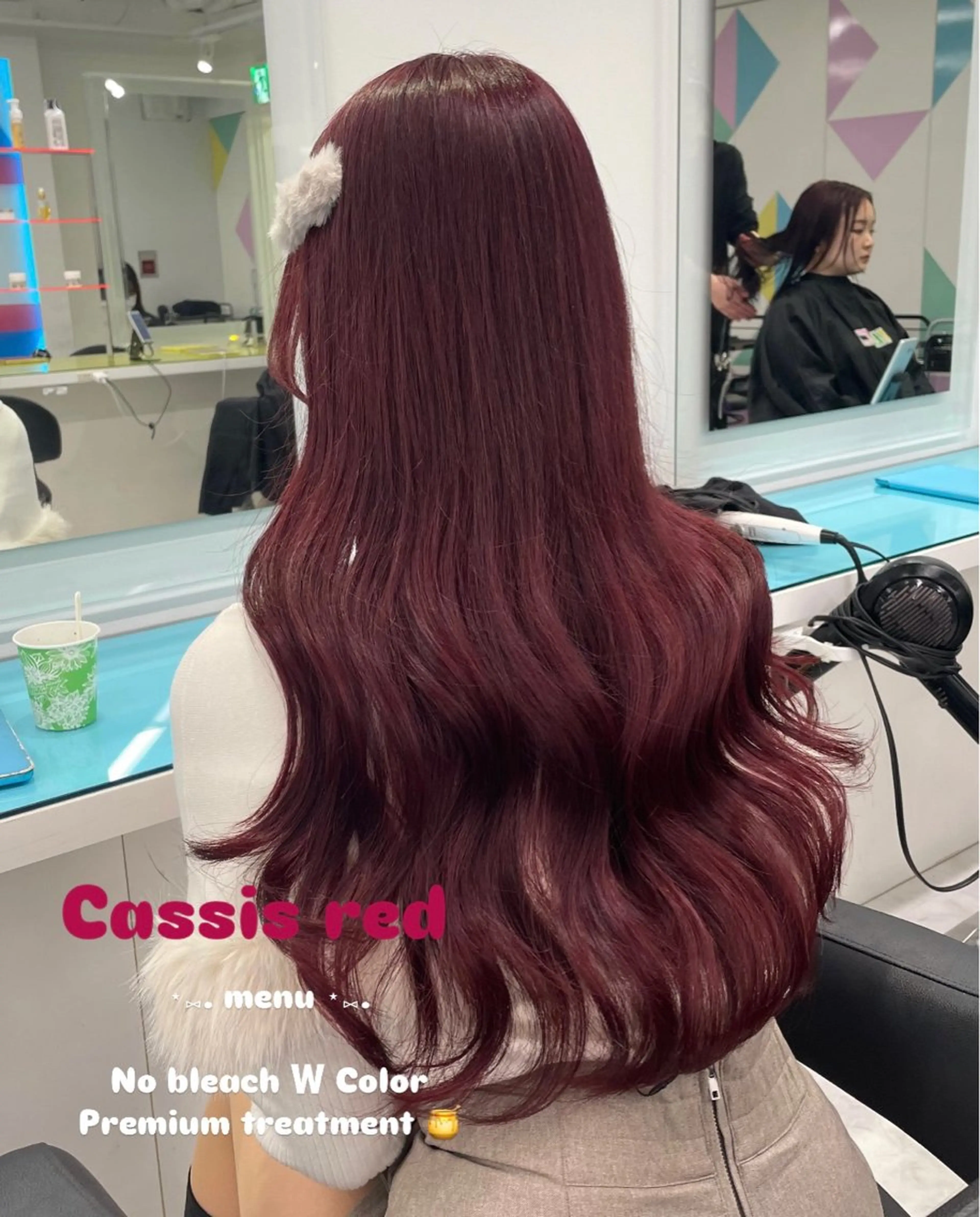 セミロング カラー 🎀愛されgirly ヘア🫧Ayakaのヘアスタイル