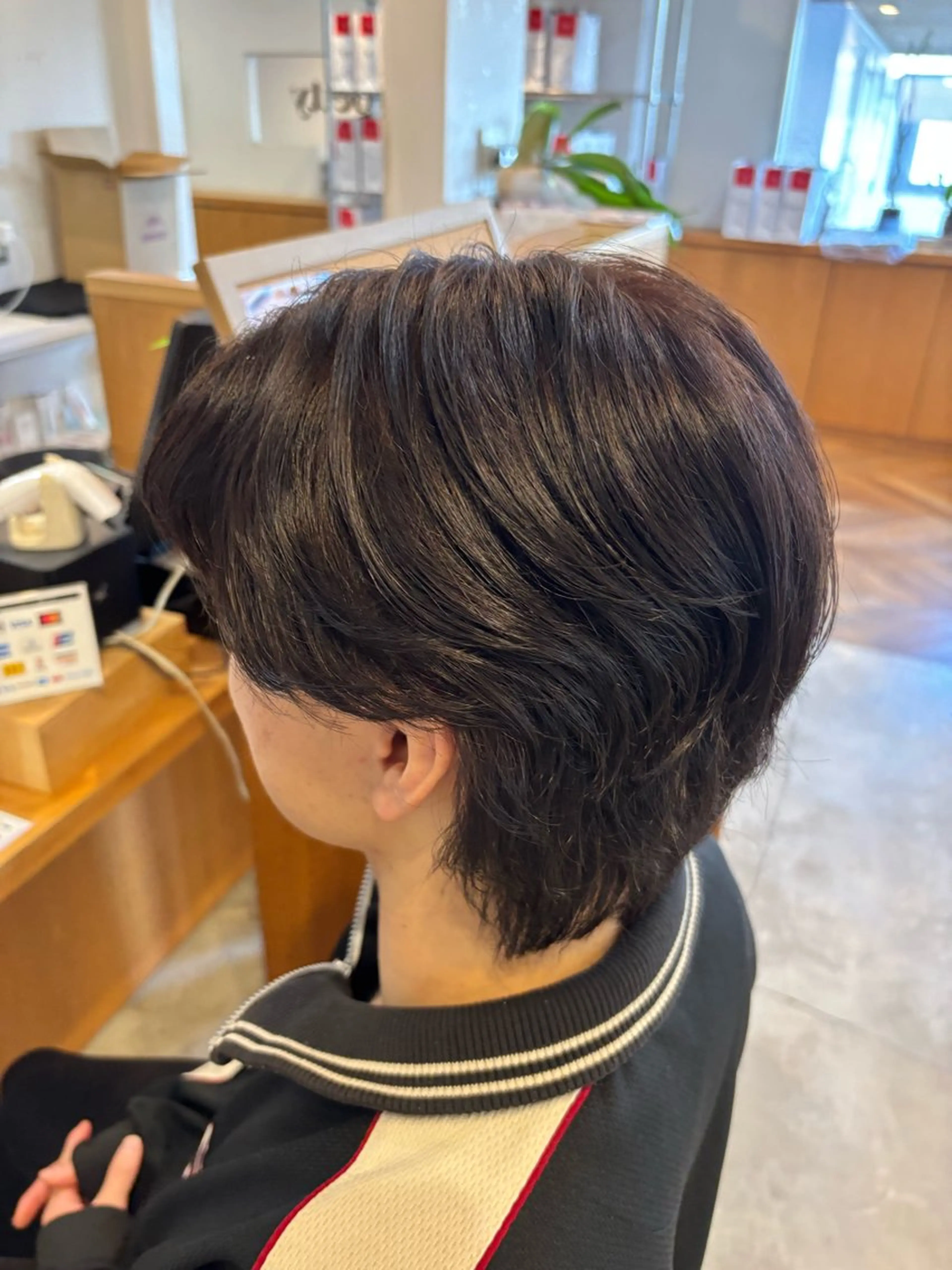 ショート カラー メンズ ブラウンカラー チョコレートブラウン 髪質改善 カット ヘアカラー トリートメント カノエ小郡/髪質改善 /小野　静水のヘアスタイル
