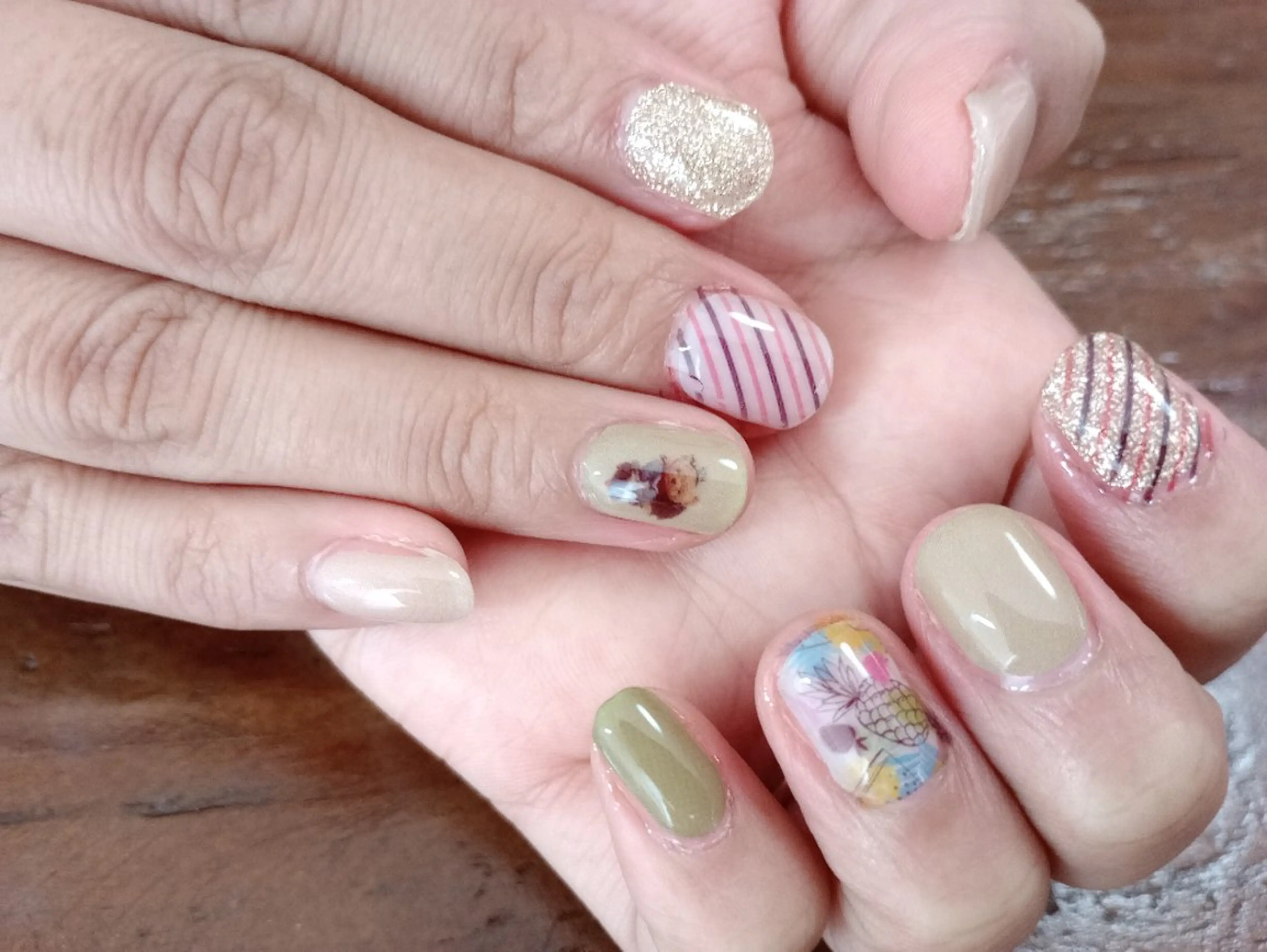 ネイル ラメ(グリッター) セルフエステとよもぎ 蒸しDispelfのその他イメージ