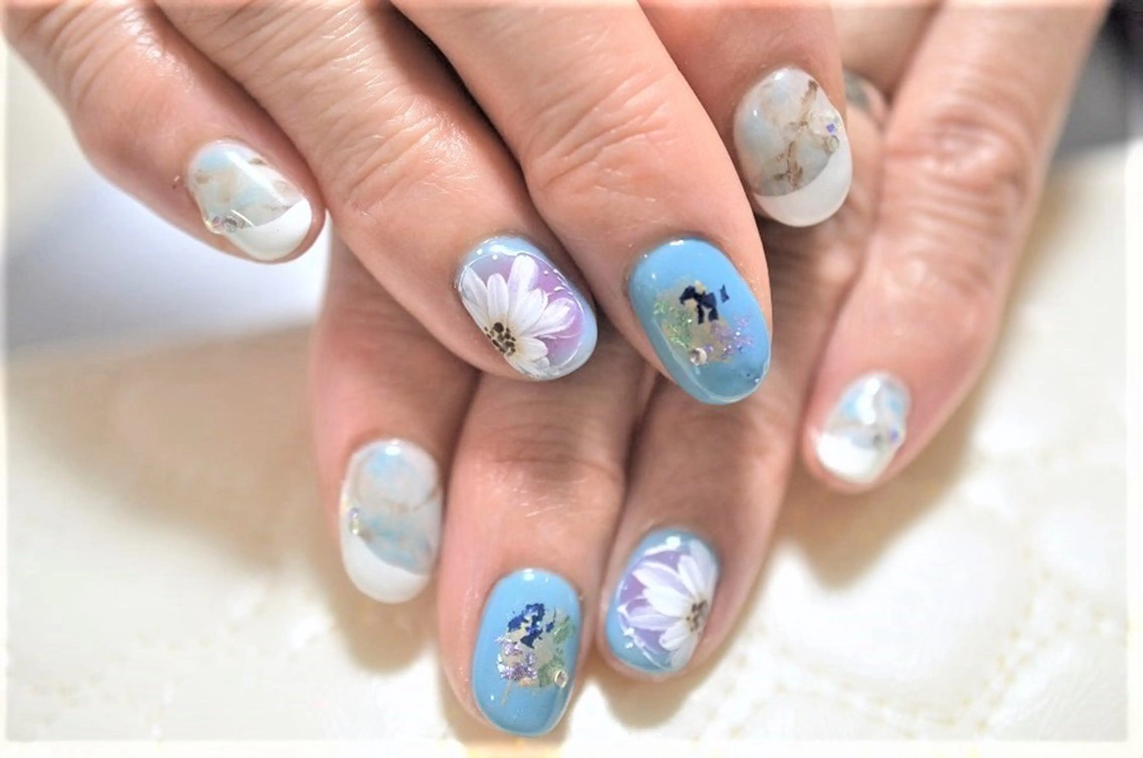 ネイル アートネイル ジェルネイル オフィスネイル パラジェル ハンドネイル nail Haniel所属・半蔵門サロンハニエル 魅神 ちよのネイルデザイン