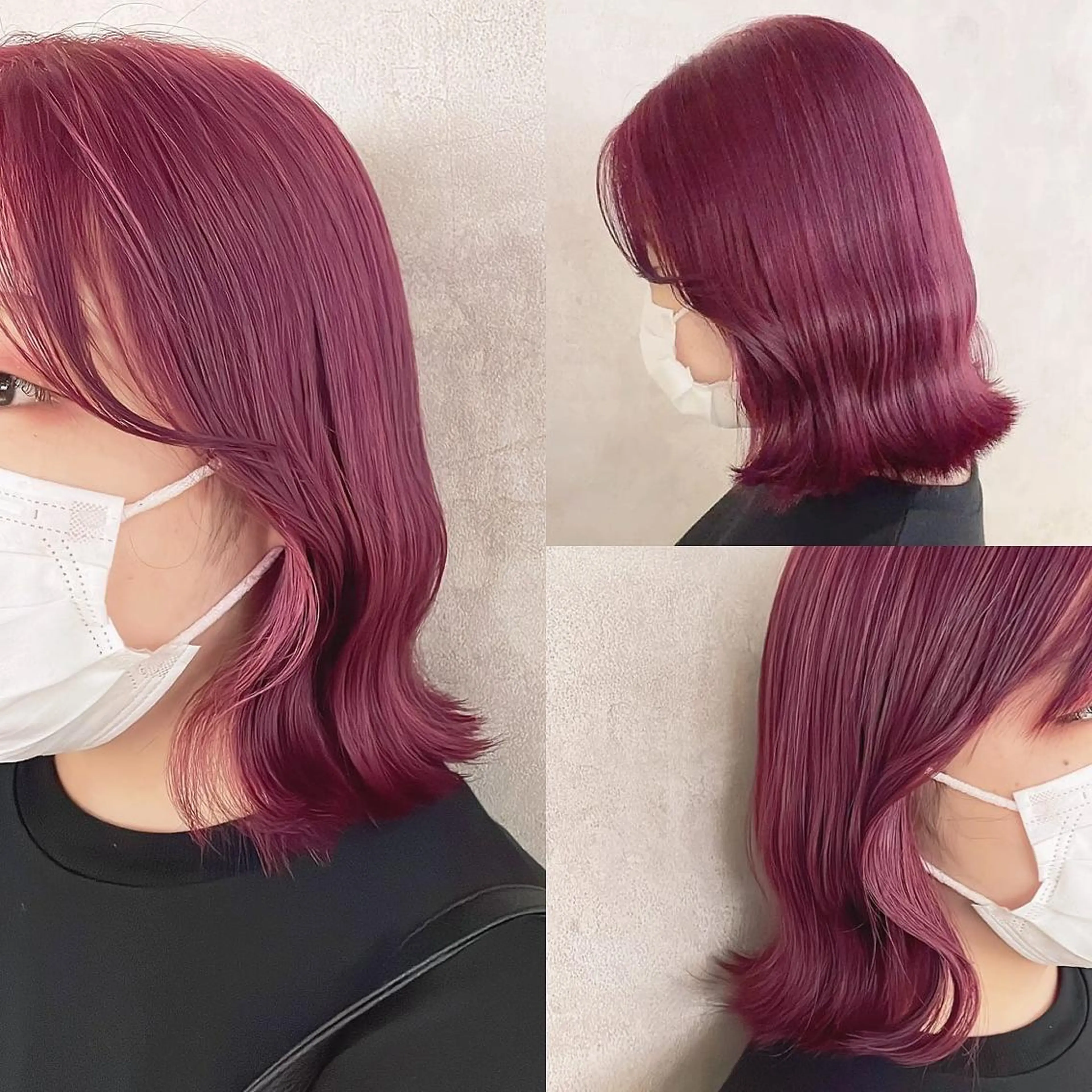 カラー ブリーチ カシス ピンクカラー ヘアカラー トリートメント 渋谷:インナーカラー ／🍒エリカ🍒のヘアスタイル