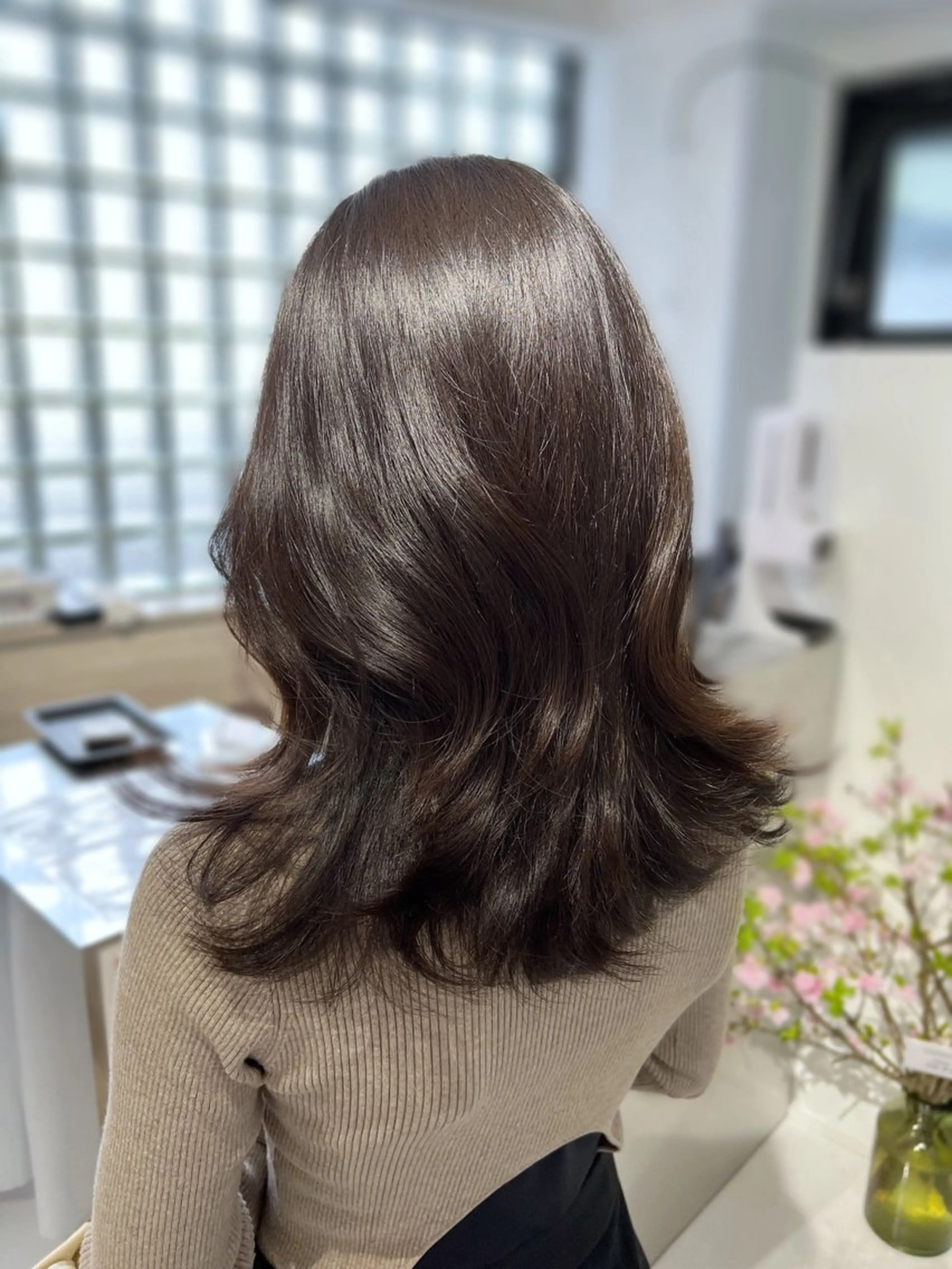 セミロング カラー カット トリートメント 韓国ヘア×髪質改善 /yoshikaのヘアスタイル