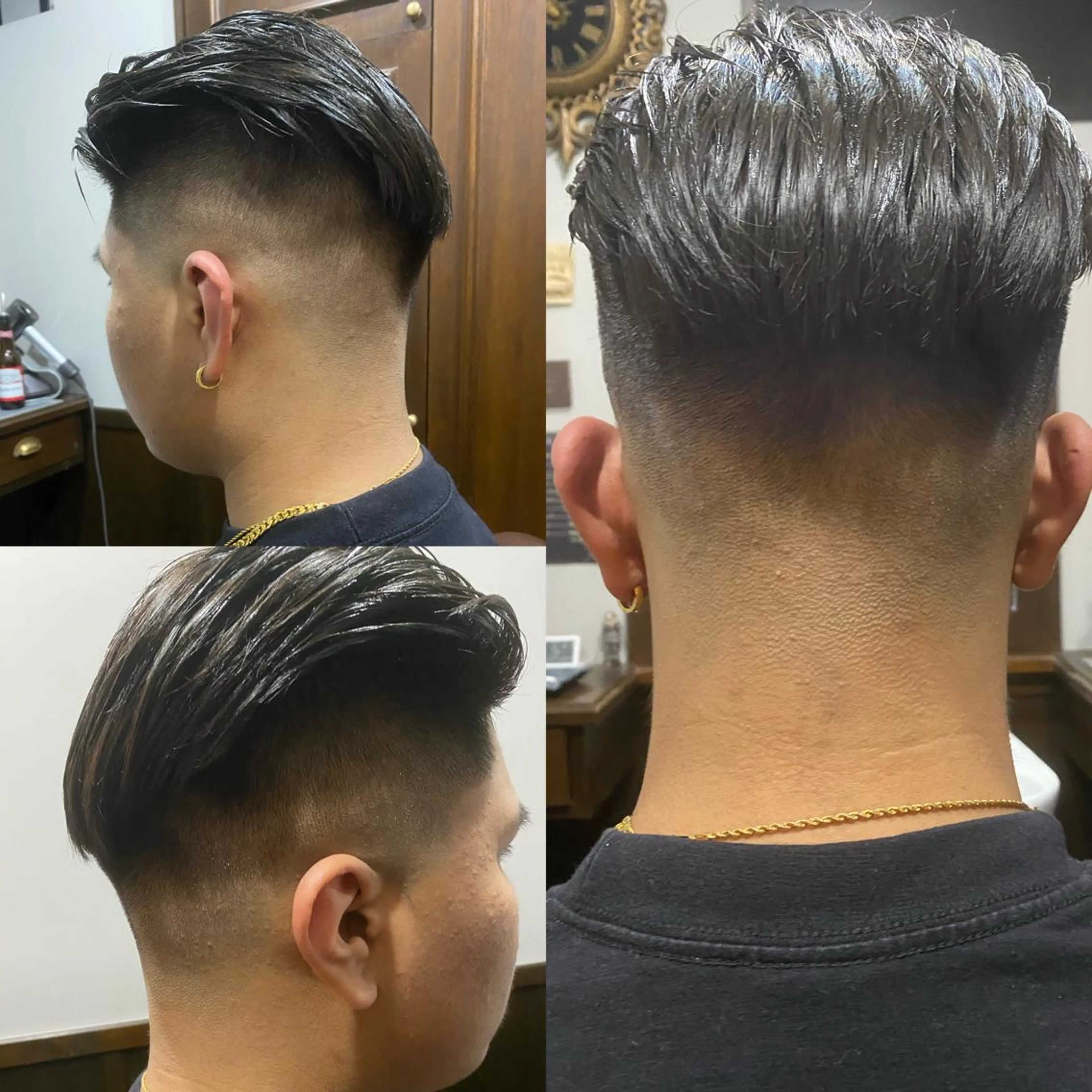 ショート メンズ フェードカット スキンフェード 菅野 綺華のヘアスタイル